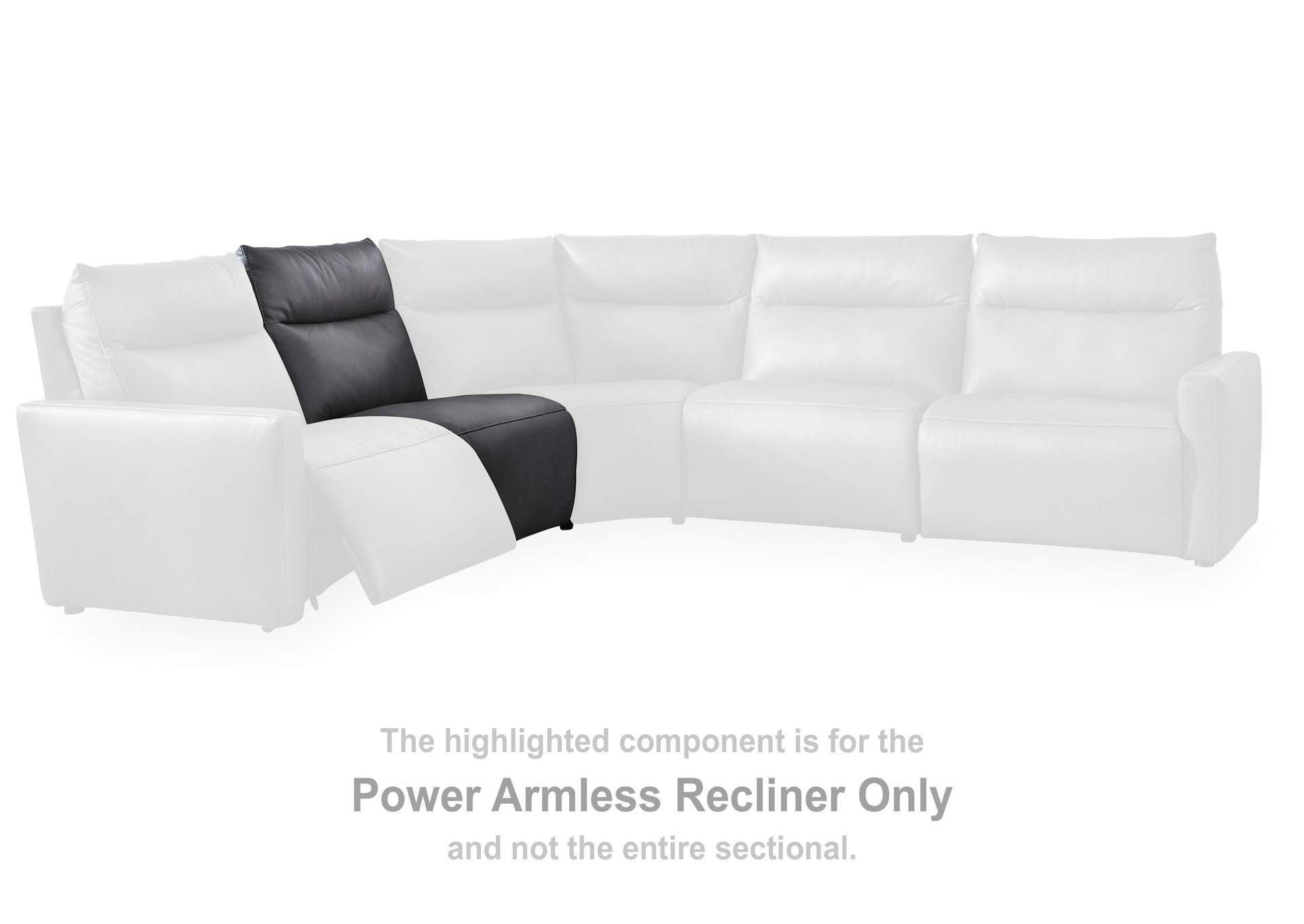 ModZ 6-Piece Power Reclining Sectional with Audio Console image 1