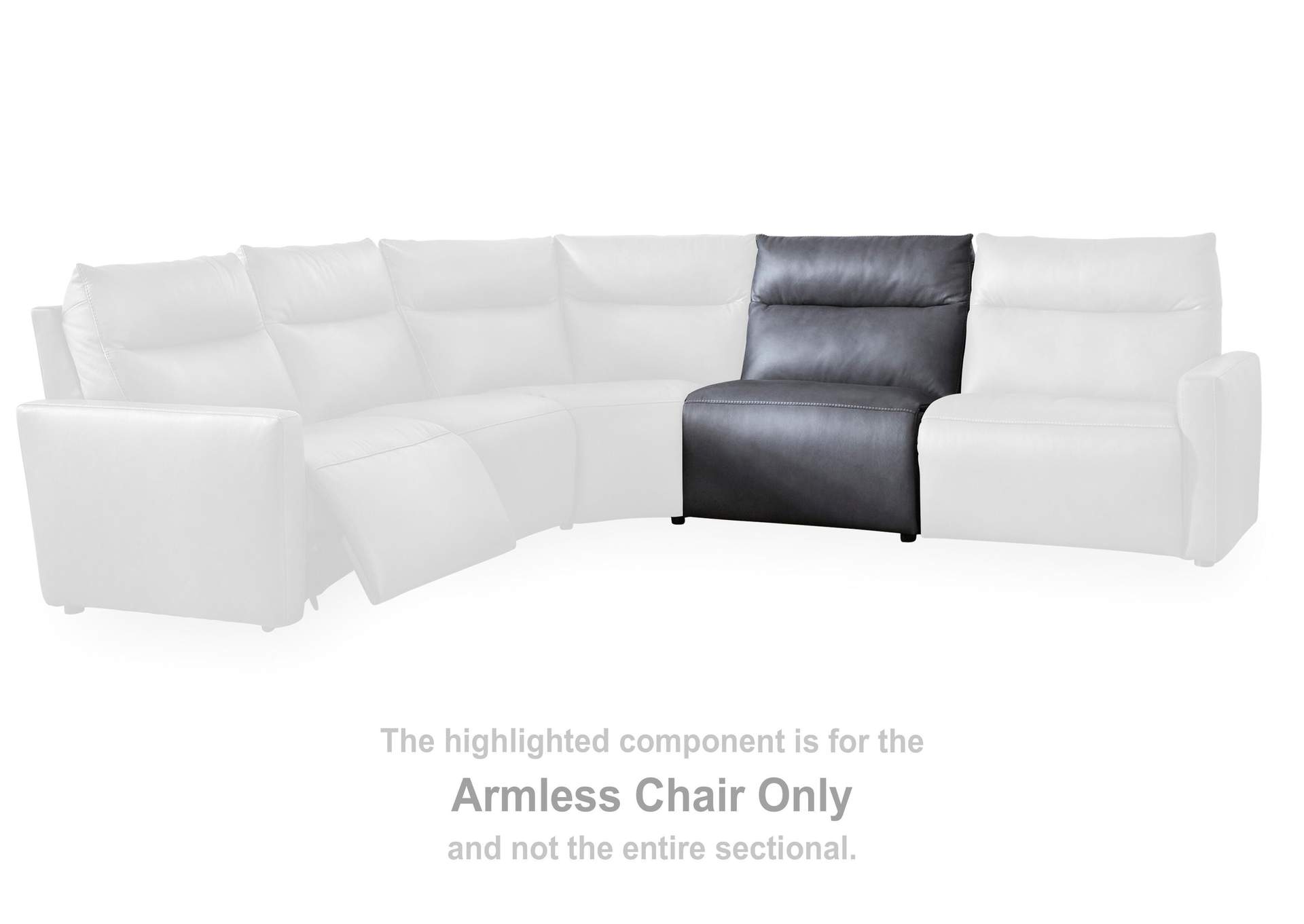 ModZ 7-Piece Power Reclining Sectional with Audio Consoles image 7