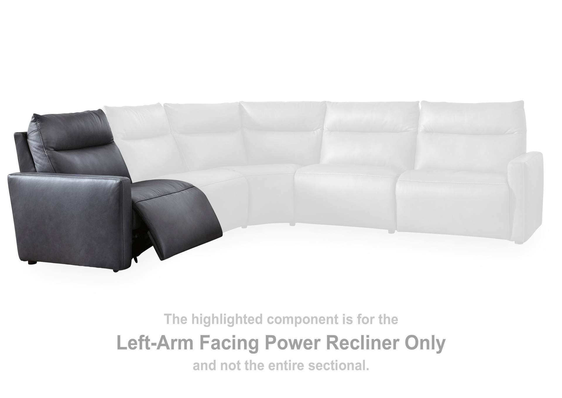 ModZ 2-Piece Power Reclining Sectional Loveseat image 1