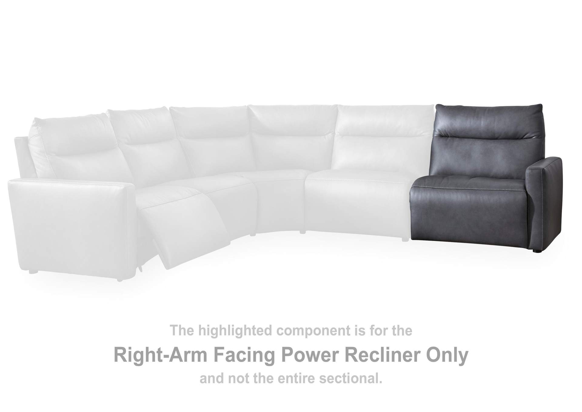 ModZ 7-Piece Power Reclining Sectional with Audio Consoles image 10