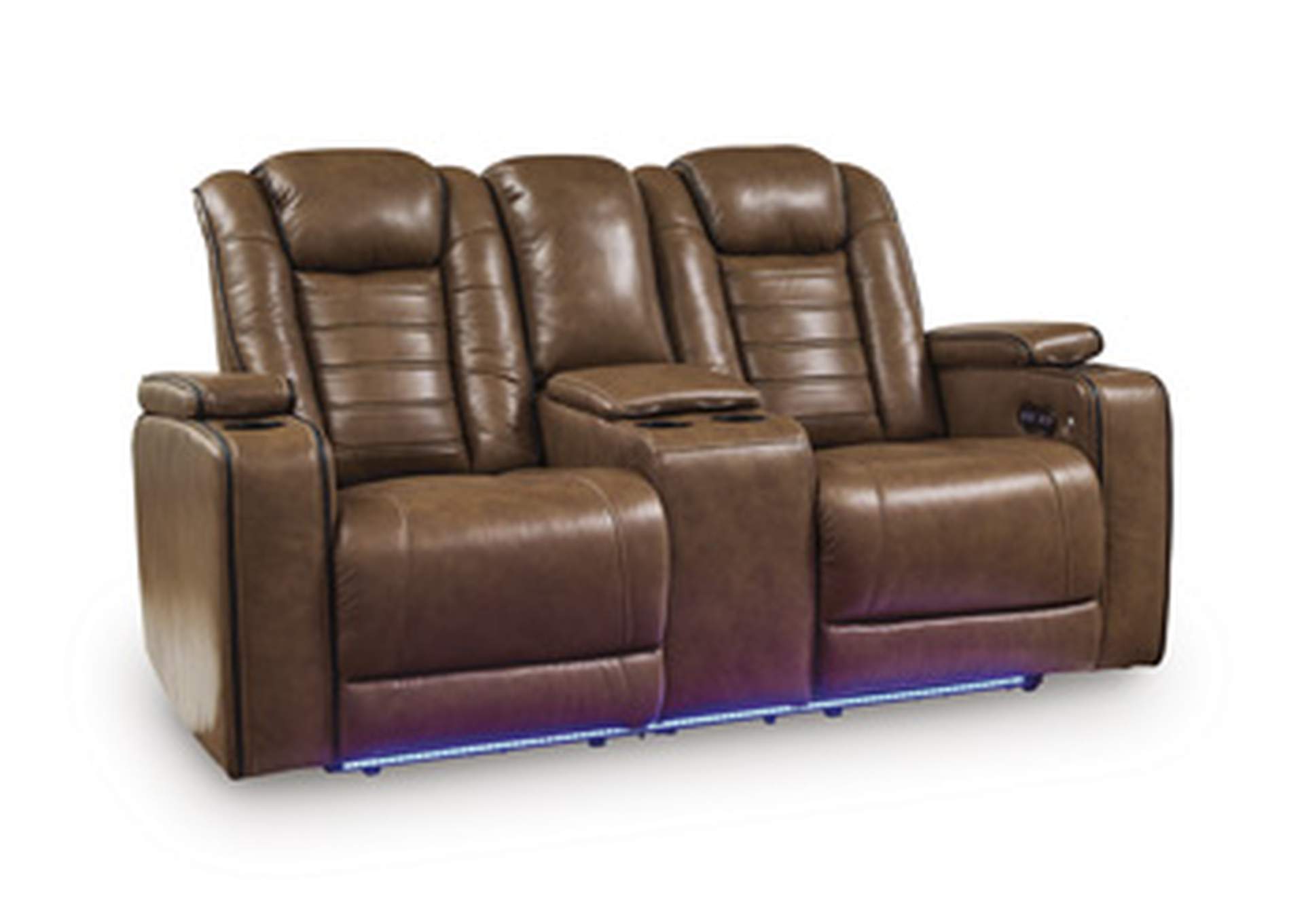 Gruaro Power Reclining Loveseat with Console image 1