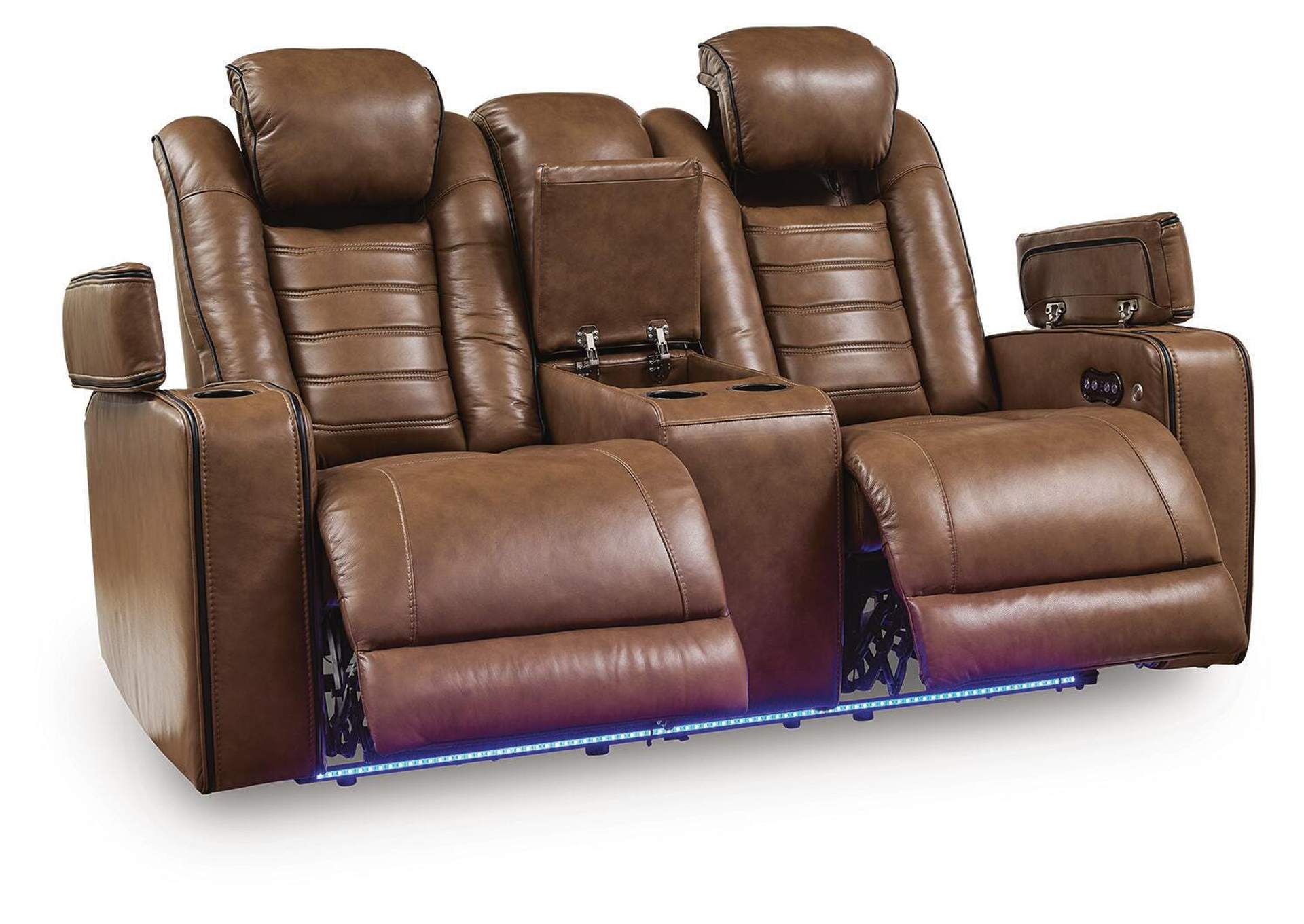 Gruaro Power Reclining Loveseat with Console image 5