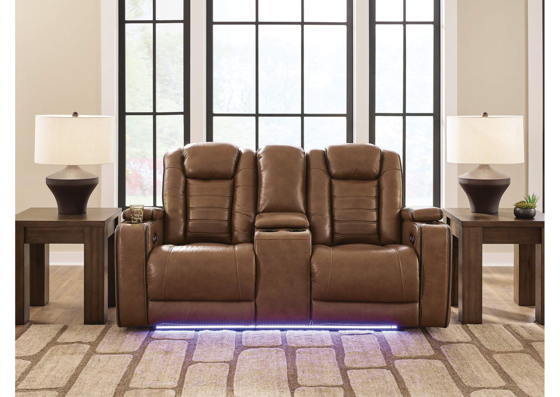 Gruaro Power Reclining Loveseat with Console image 3