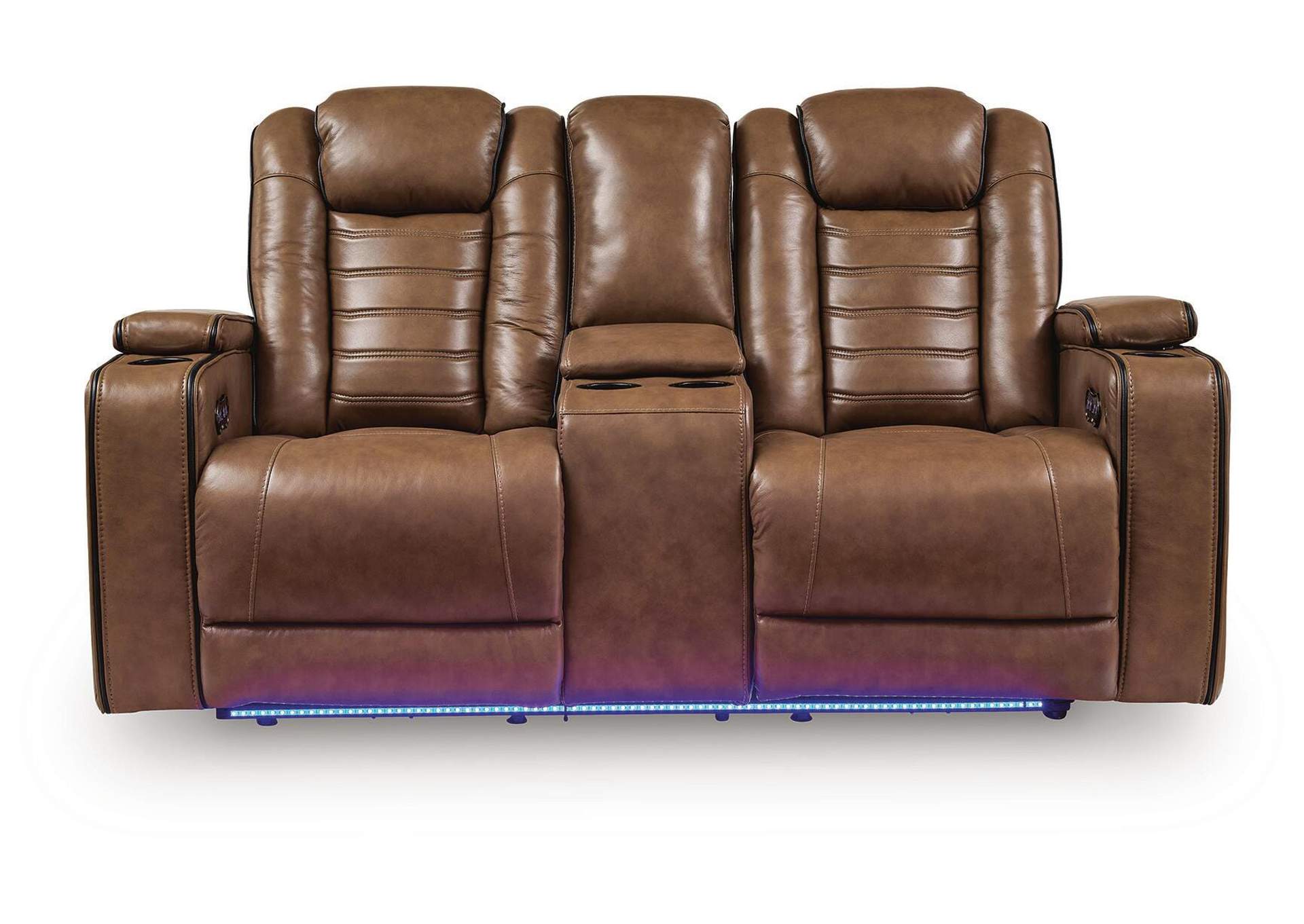 Gruaro Power Reclining Loveseat with Console image 1