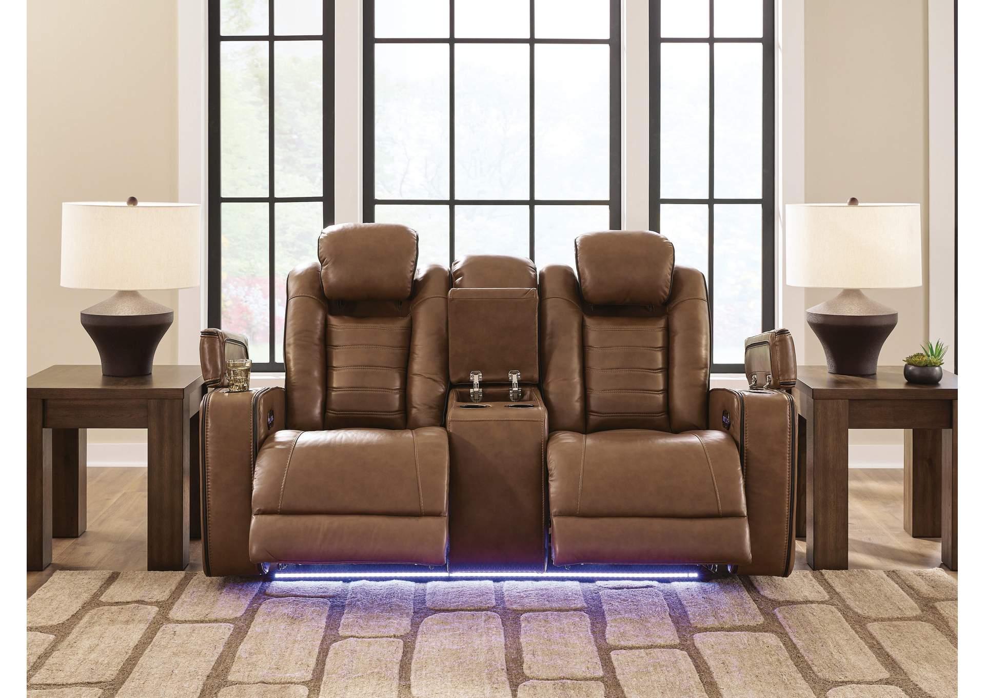 Gruaro Power Reclining Loveseat with Console image 7