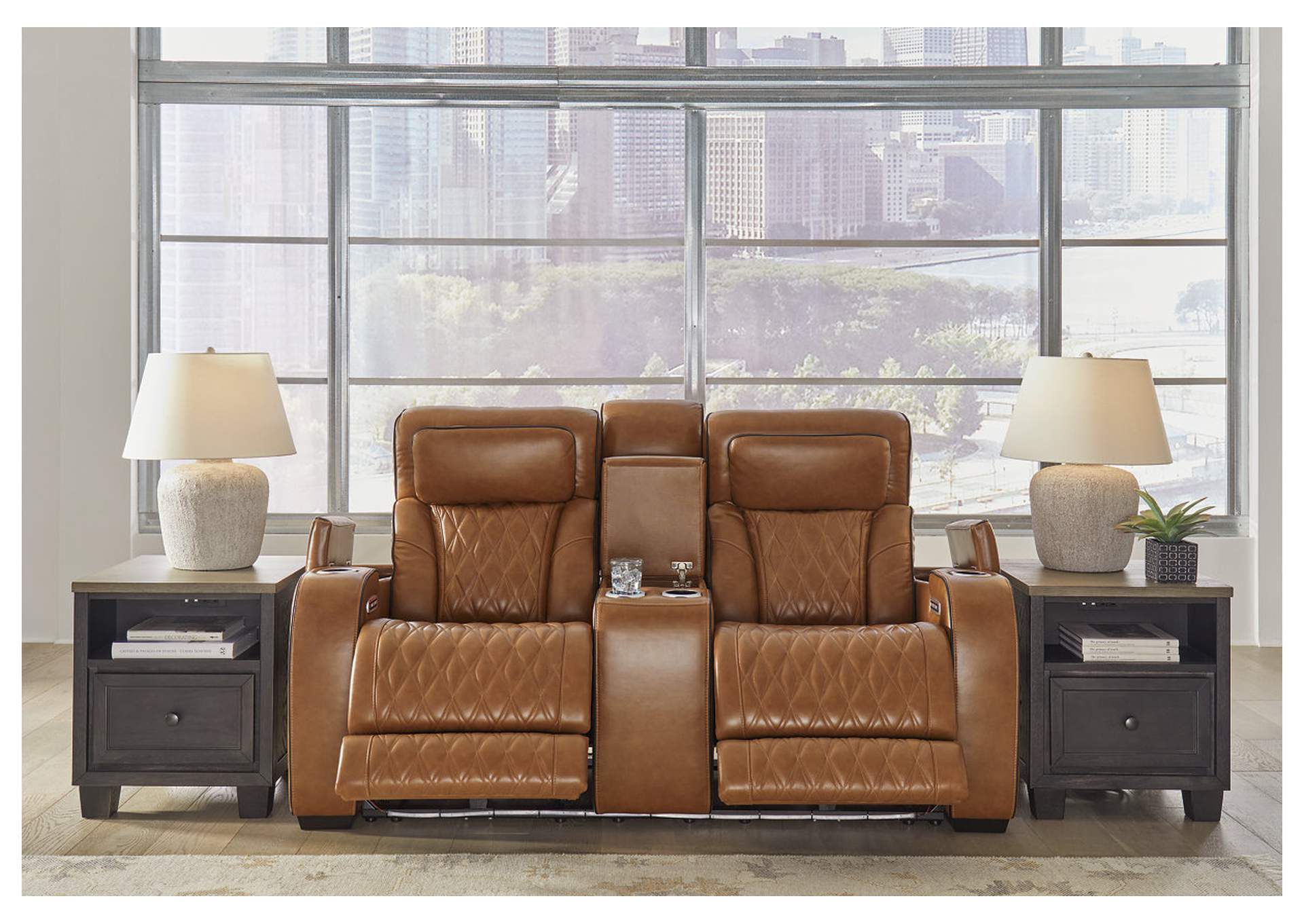 Boyington Power Reclining Loveseat with Console
