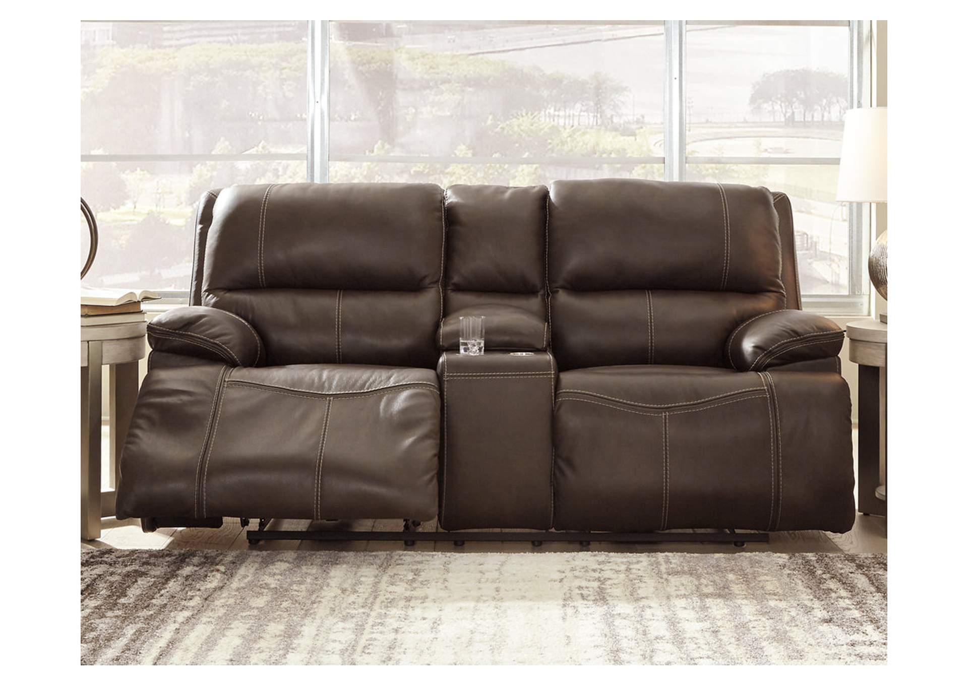 Ricmen Power Reclining Loveseat with Console