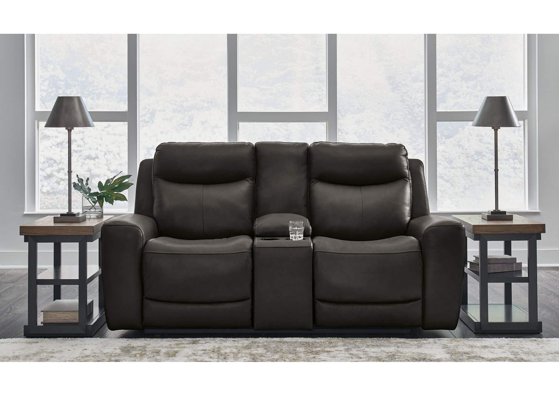 Mindanao Power Reclining Loveseat with Console image 2