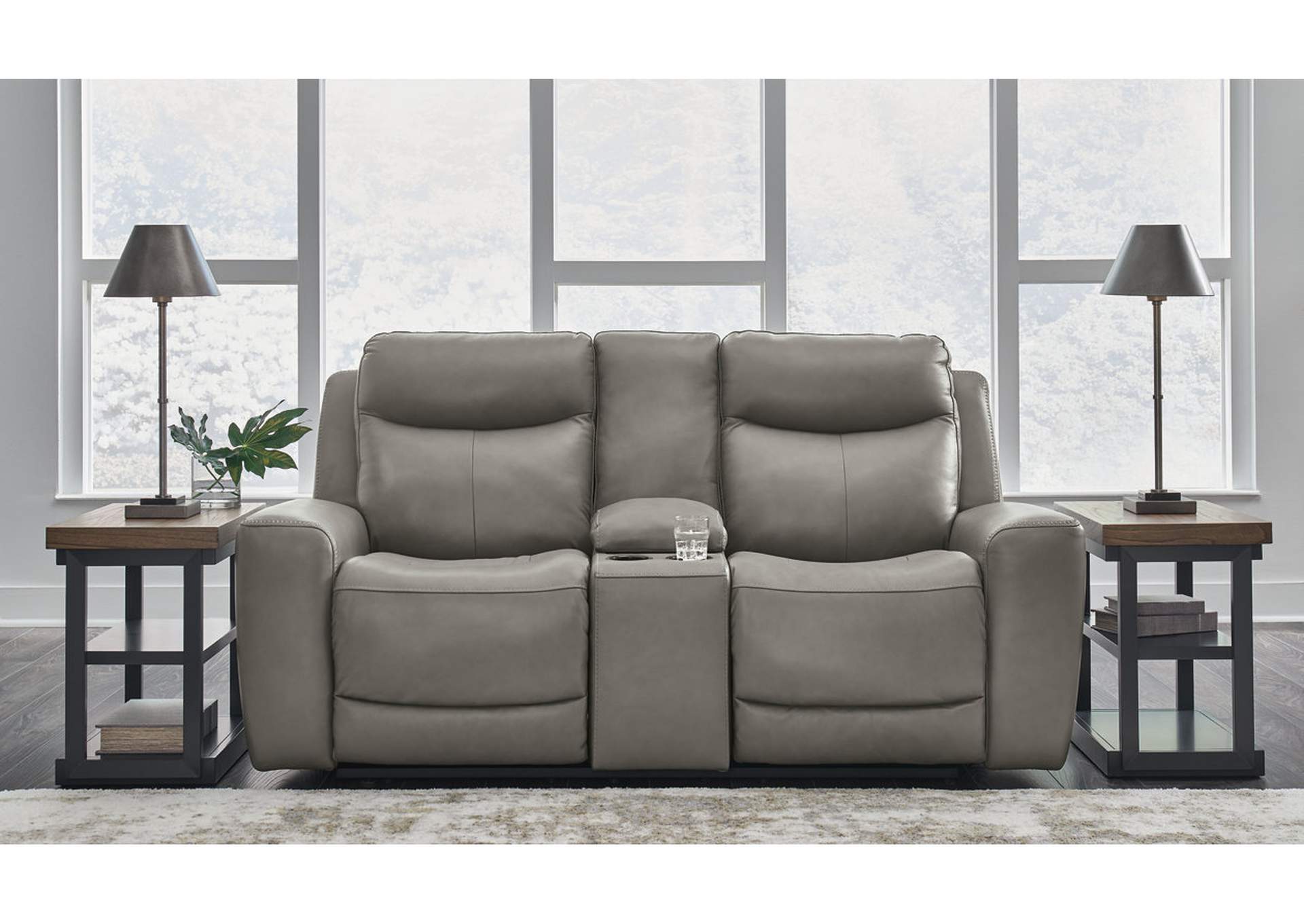 Mindanao Power Reclining Loveseat with Console image 2