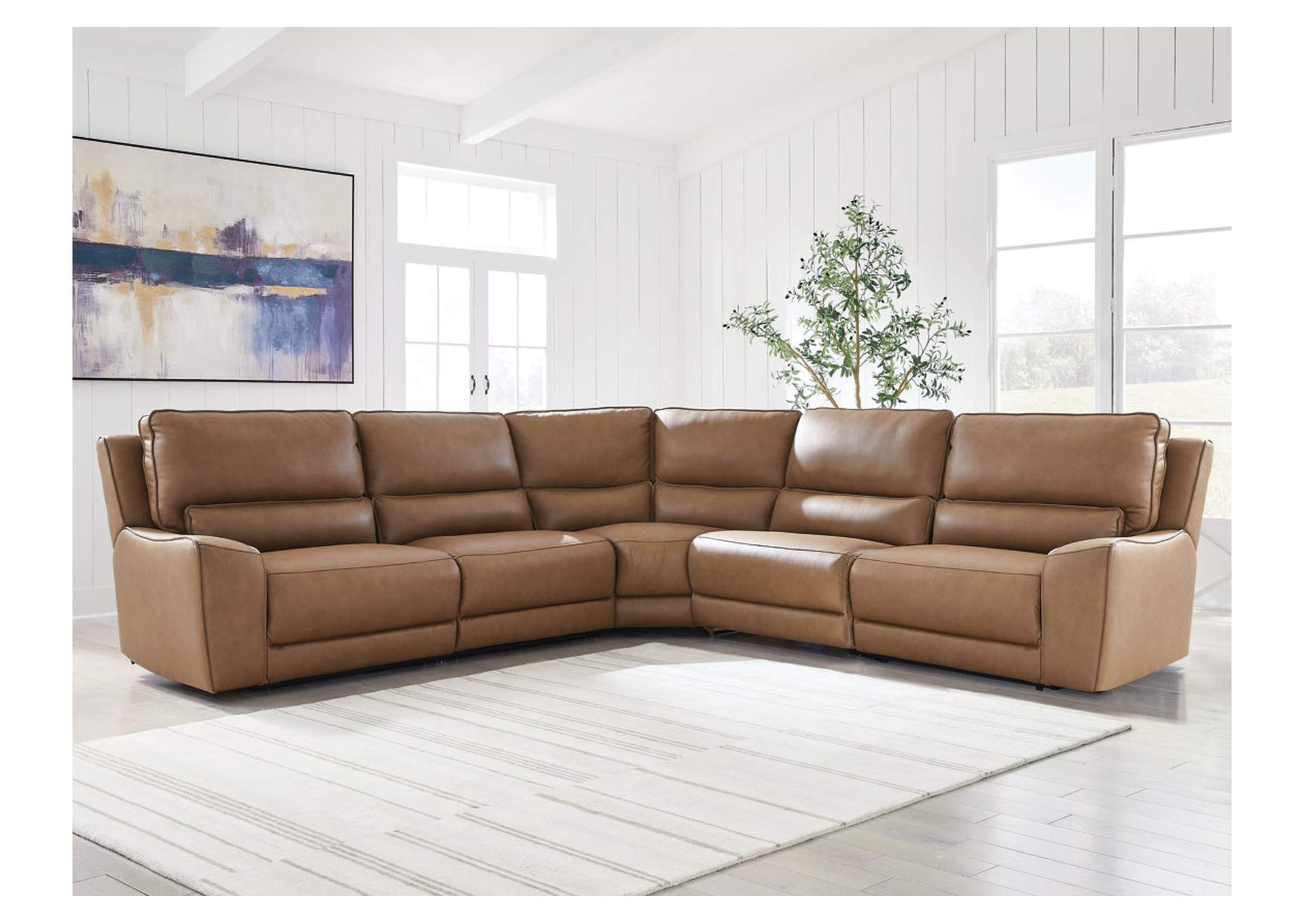 DeepWakes 5-Piece Power Reclining Sectional image 2