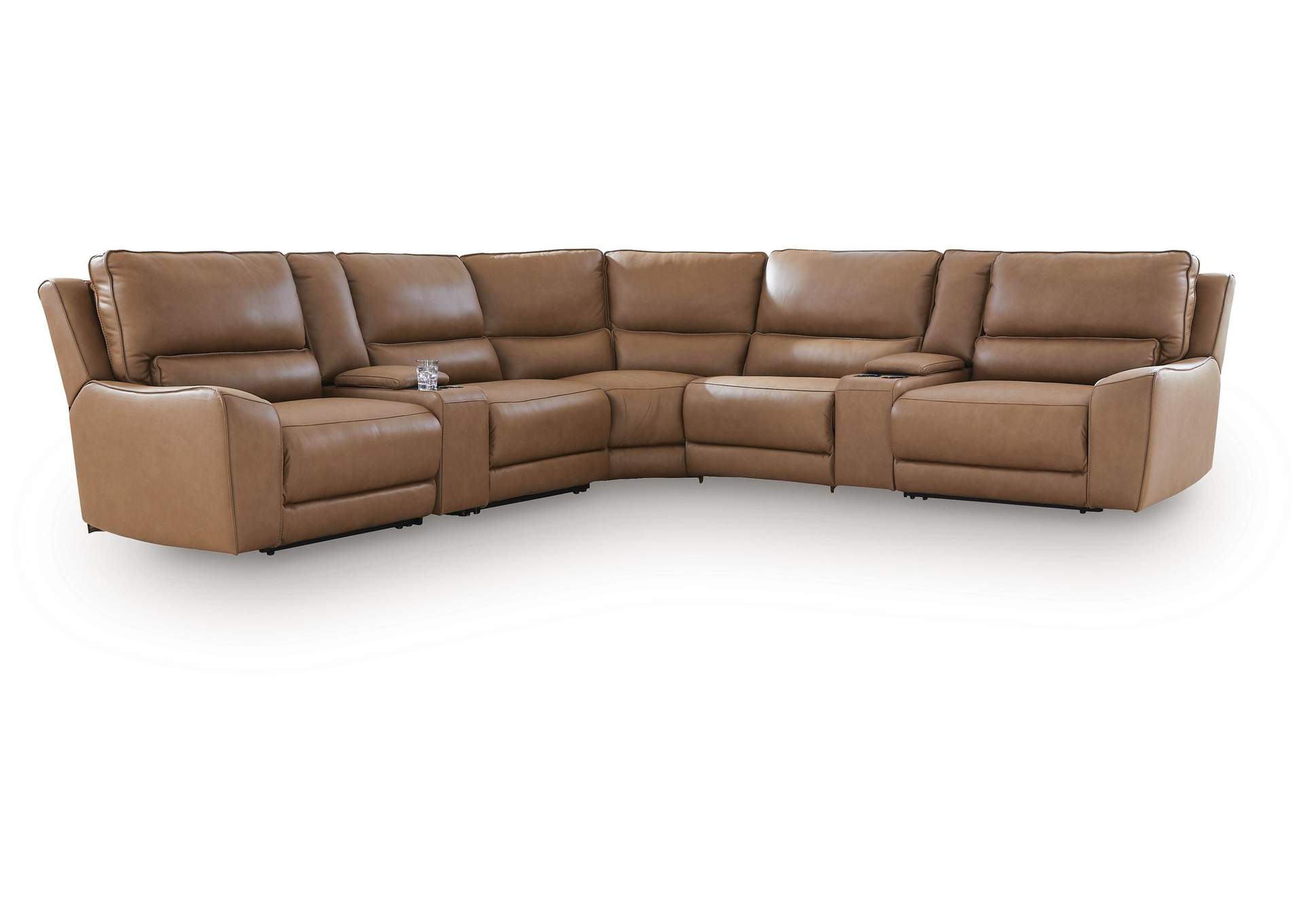 DeepWakes 7-Piece Reclining Sectional with Storage Consoles image 1