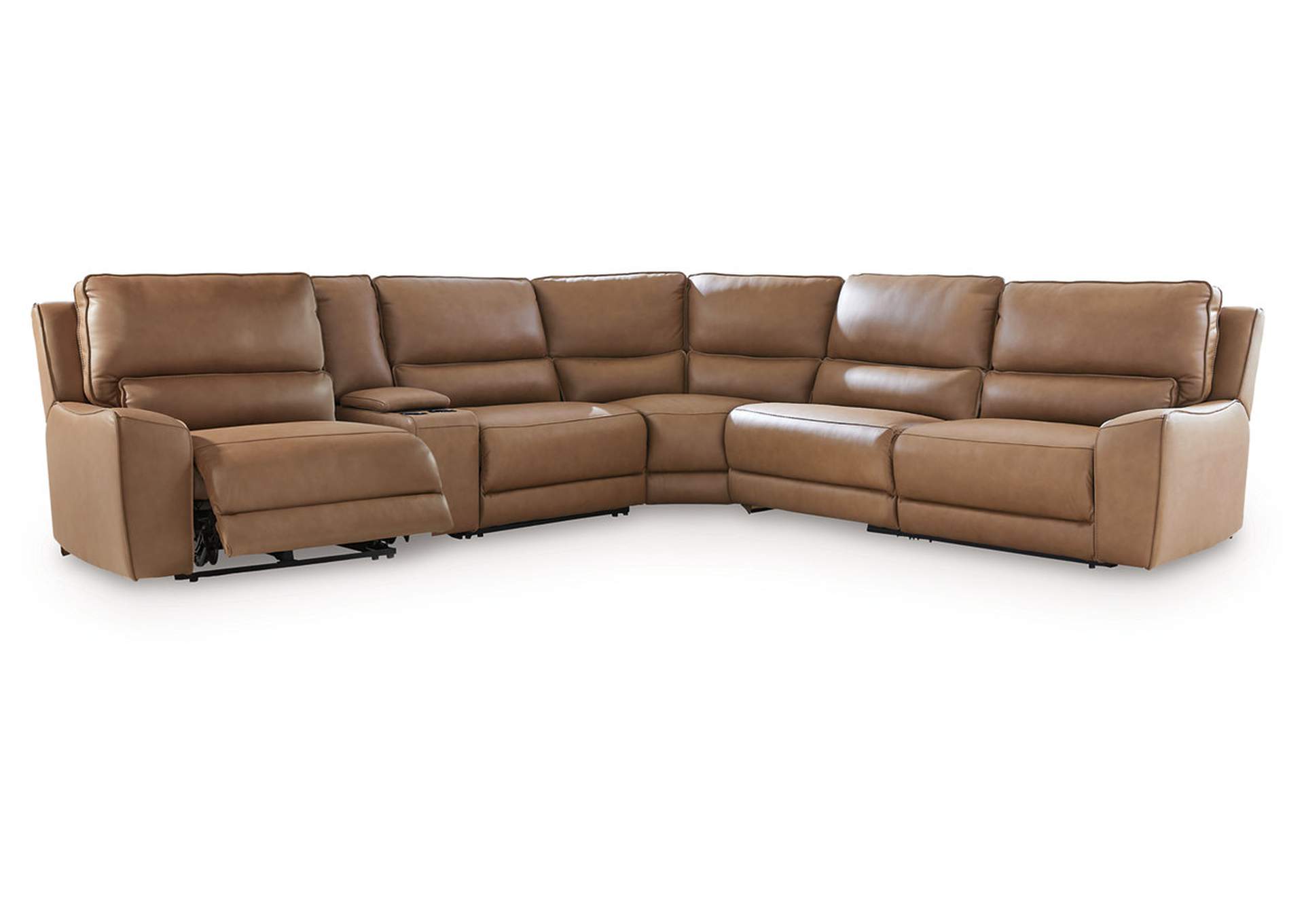 DeepWakes 6-Piece Reclining Sectional with Storage Console image 3