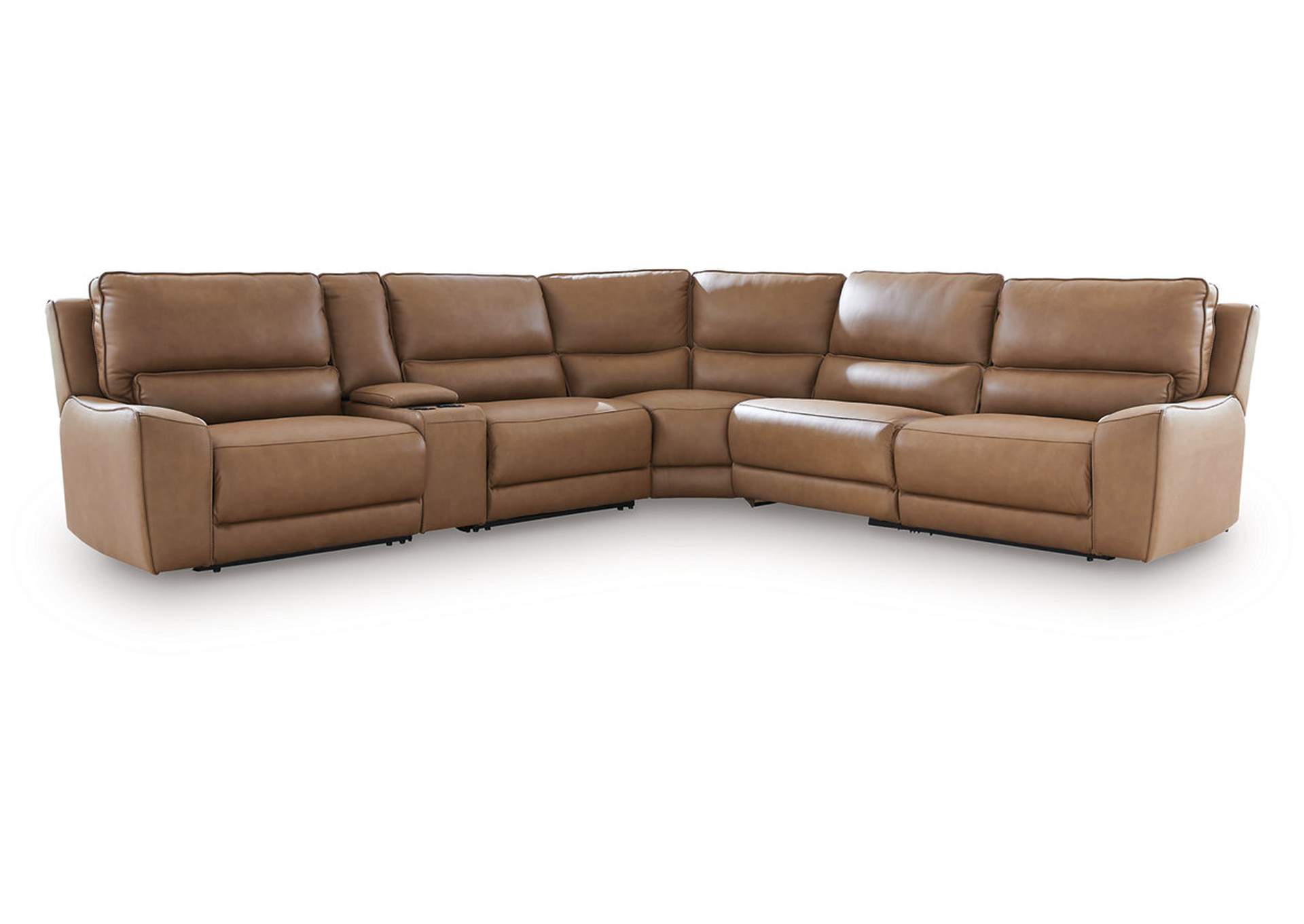 DeepWakes 6-Piece Reclining Sectional with Storage Console image 1