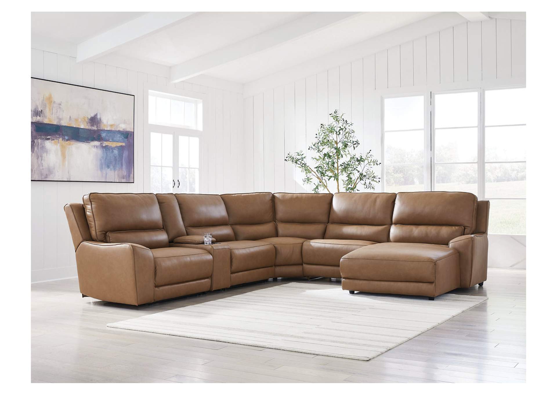 DeepWakes 6-Piece Power Reclining Sectional with Chaise image 2