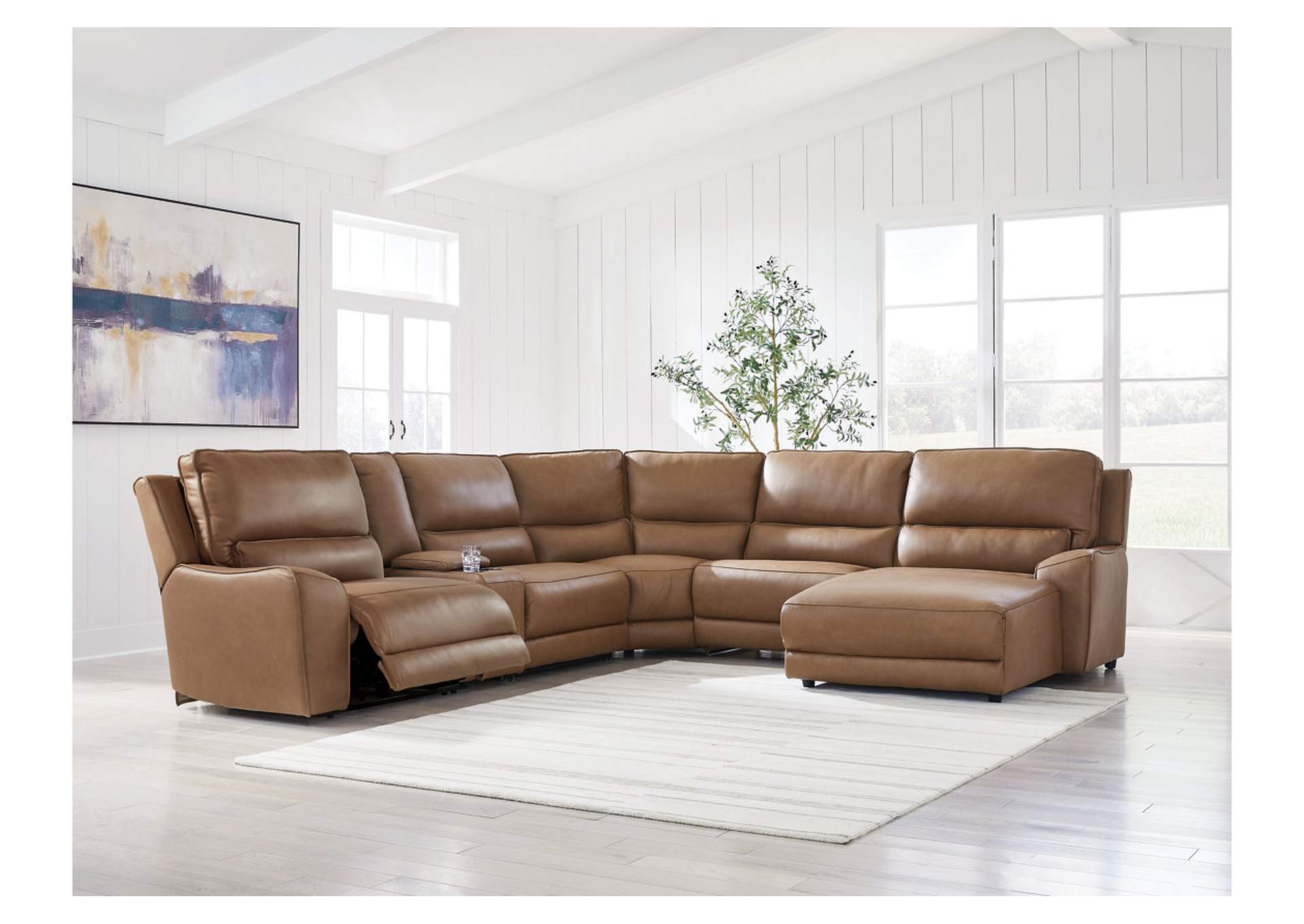 DeepWakes 6-Piece Power Reclining Sectional with Chaise image 5