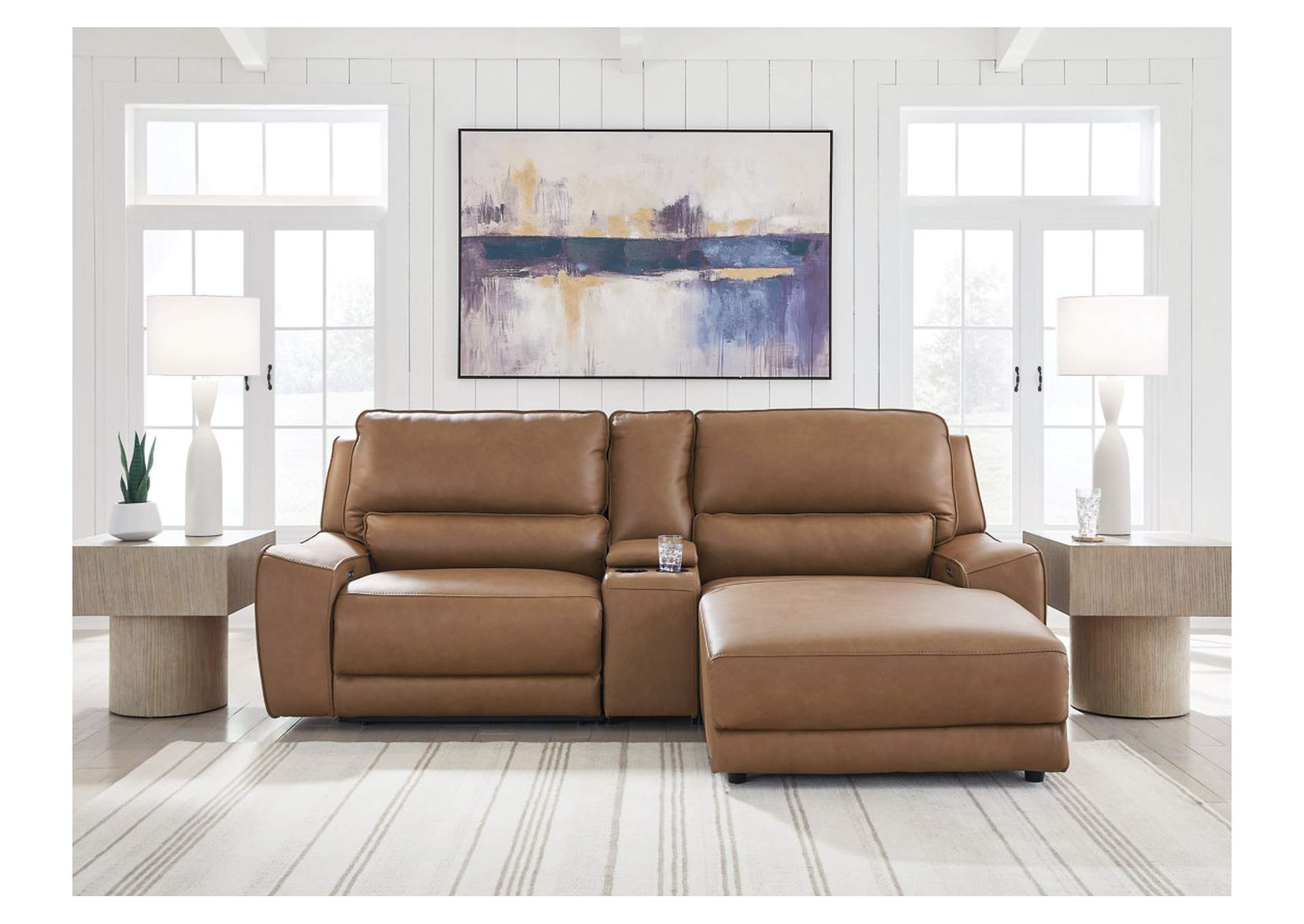 DeepWakes 3-Piece Power Reclining Sectional with Chaise image 2