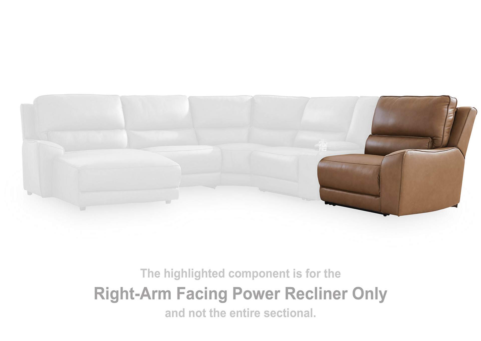 DeepWakes 3-Piece Power Reclining Sectional image 3