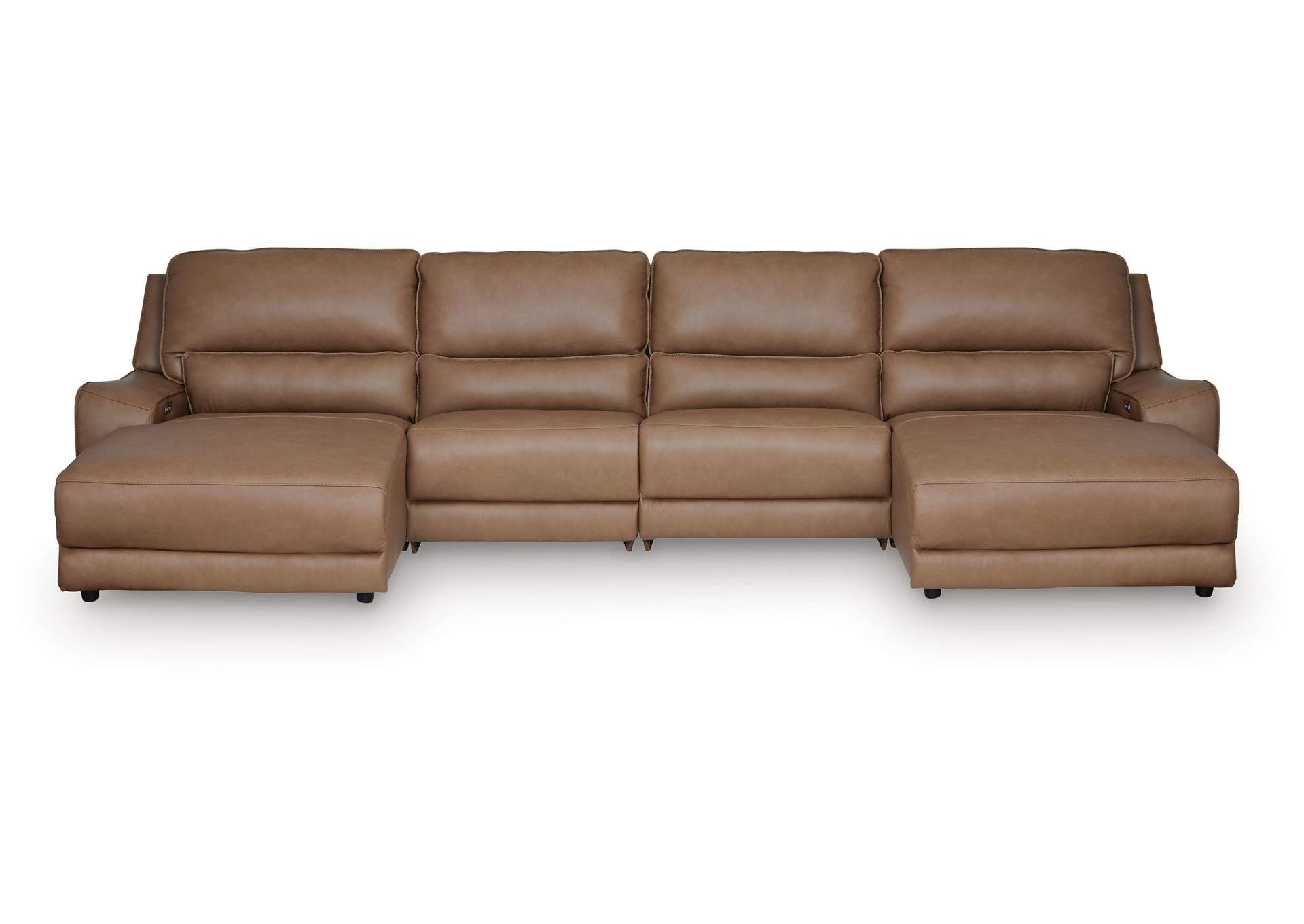 DeepWakes 4-Piece Reclining Sectional with Double Chaise image 1