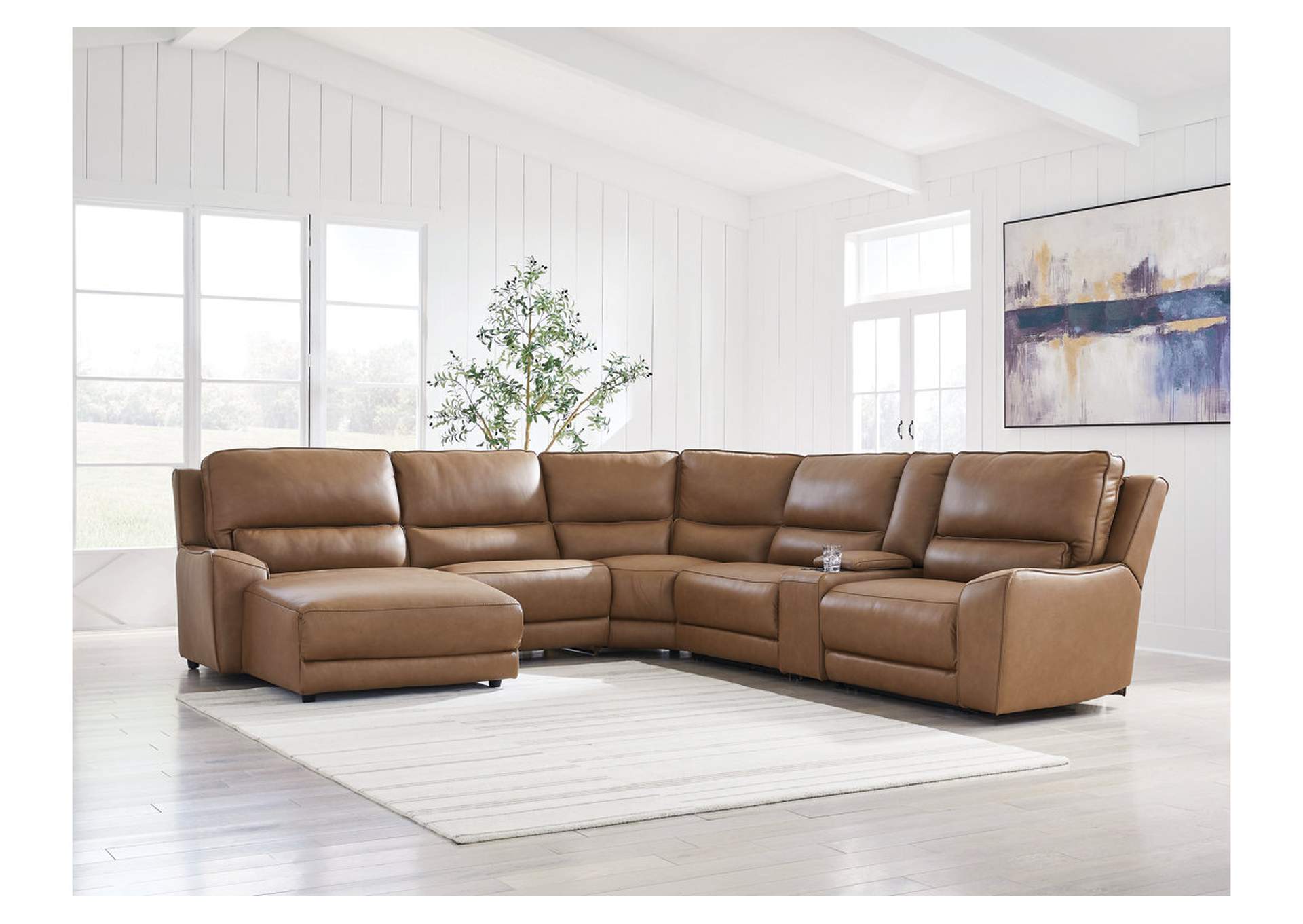 DeepWakes 6-Piece Power Reclining Sectional with Chaise image 2