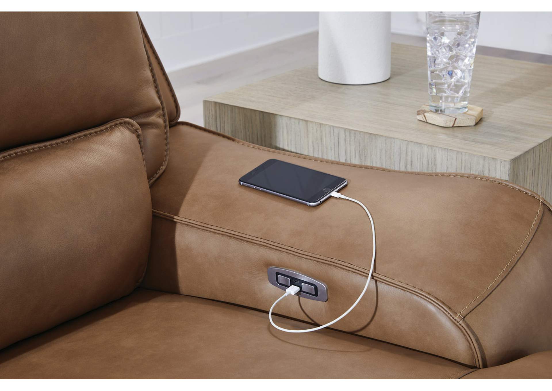 DeepWakes 5-Piece Power Reclining Sectional image 4