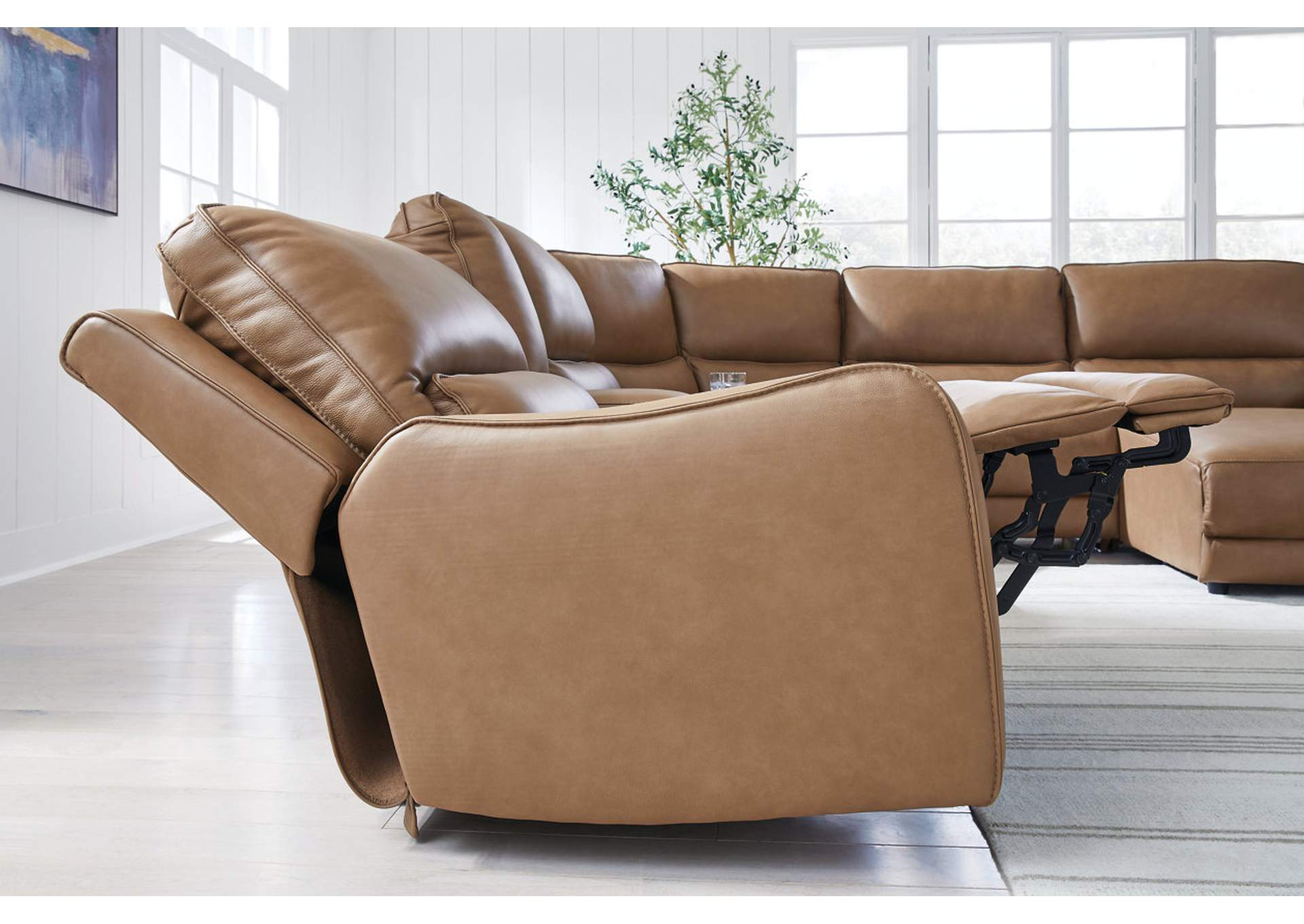 DeepWakes 6-Piece Power Reclining Sectional with Chaise image 10