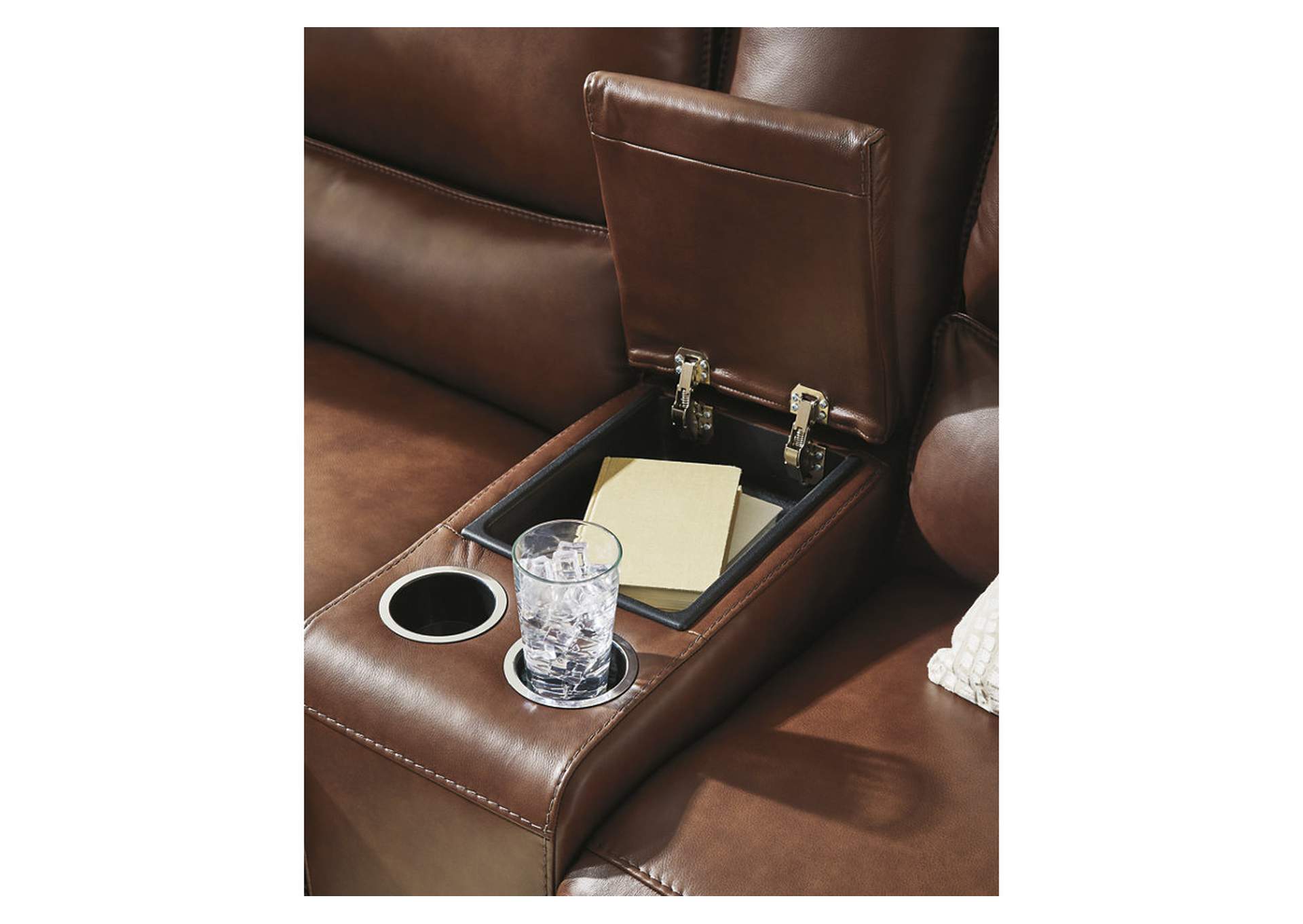 DeepWakes Power Reclining Loveseat with Console image 6