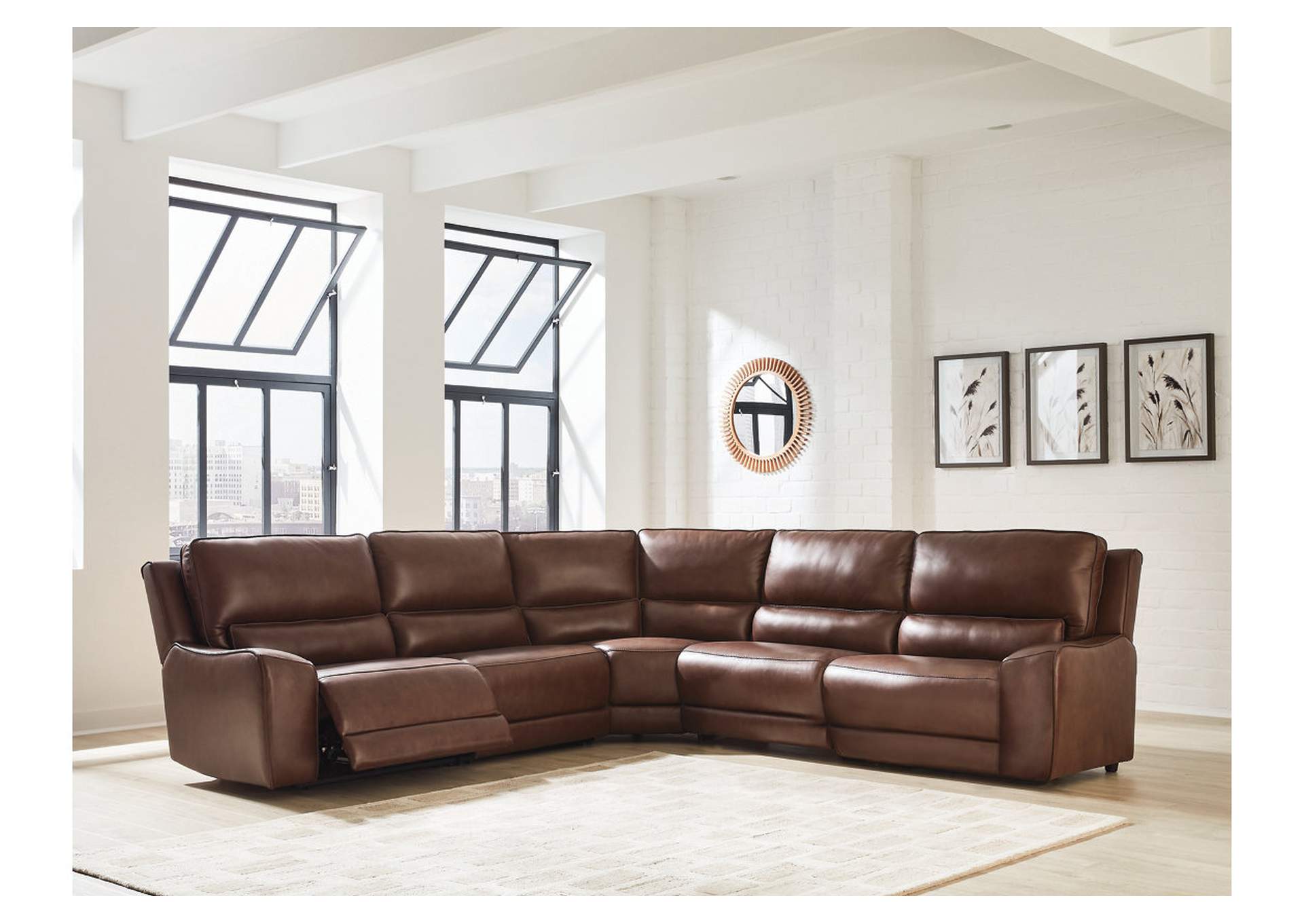 DeepWakes 5-Piece Power Reclining Sectional image 2