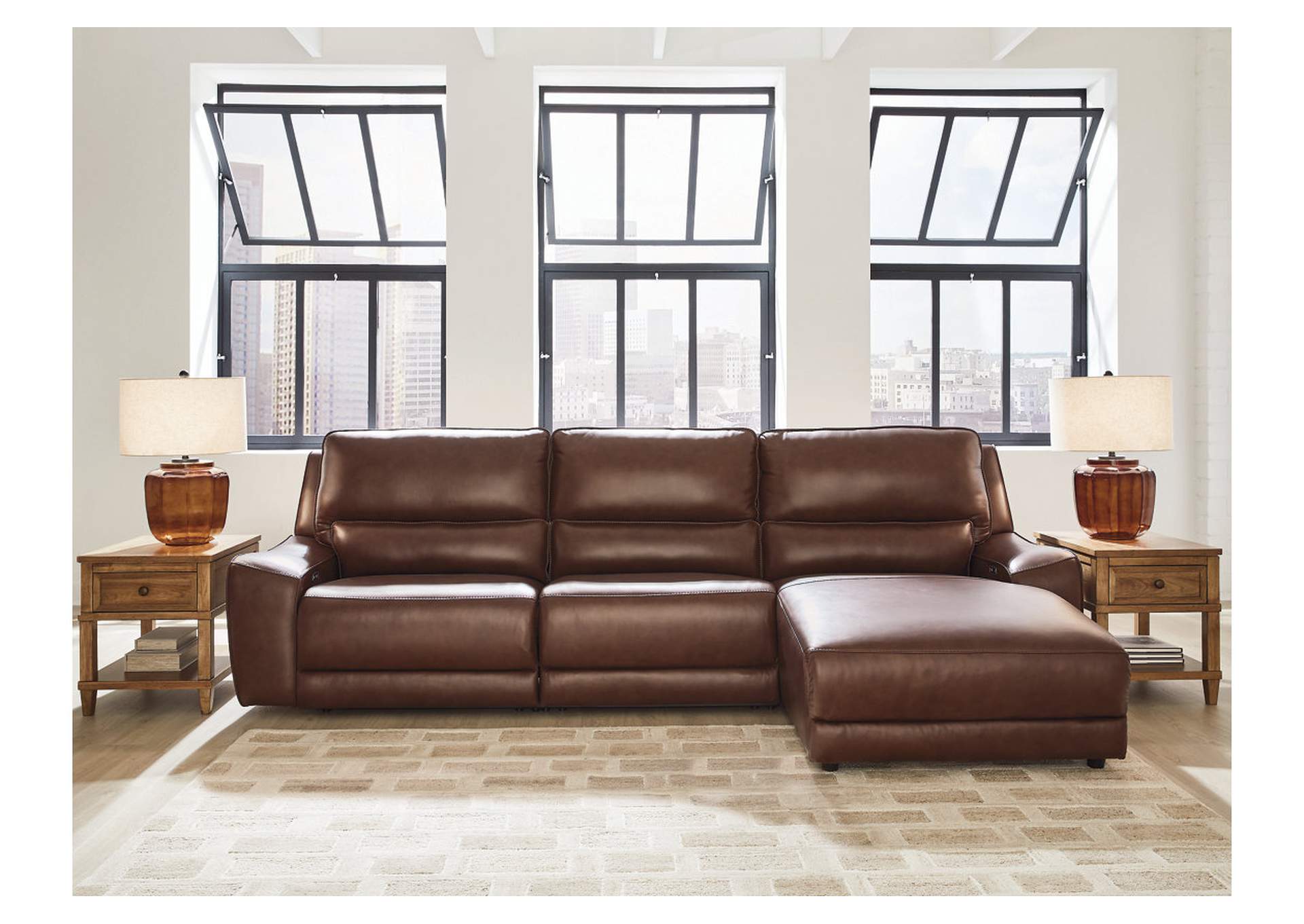 DeepWakes 3-Piece Reclining Sofa Chaise image 2
