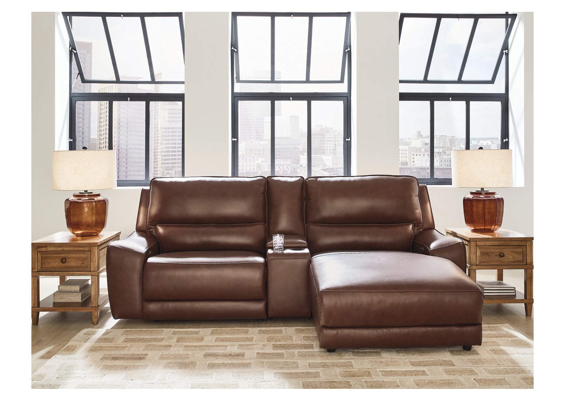 DeepWakes 3-Piece Power Reclining Sectional with Chaise image 2