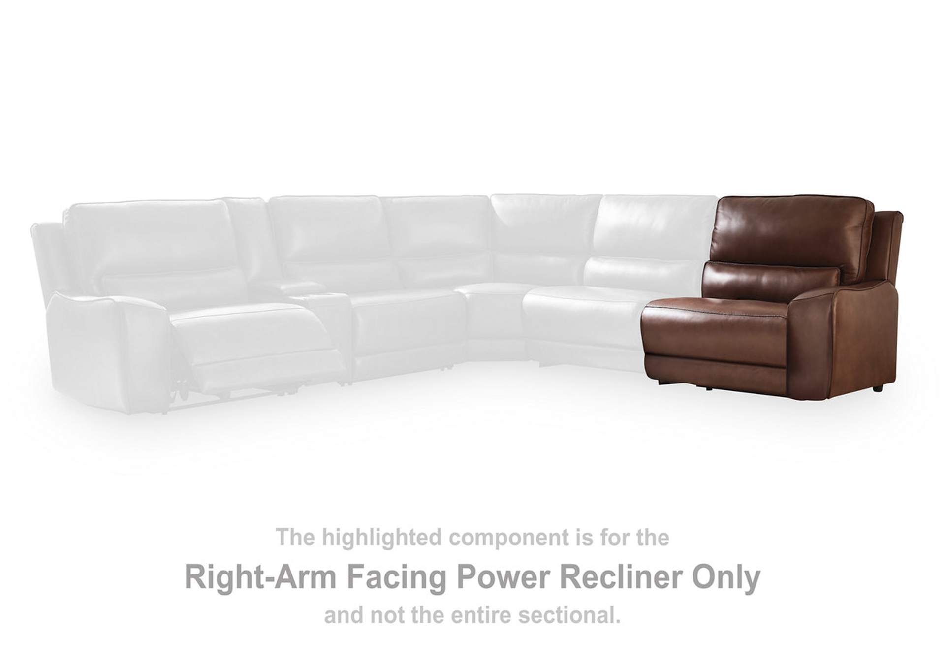 DeepWakes 3-Piece Power Reclining Sectional image 2