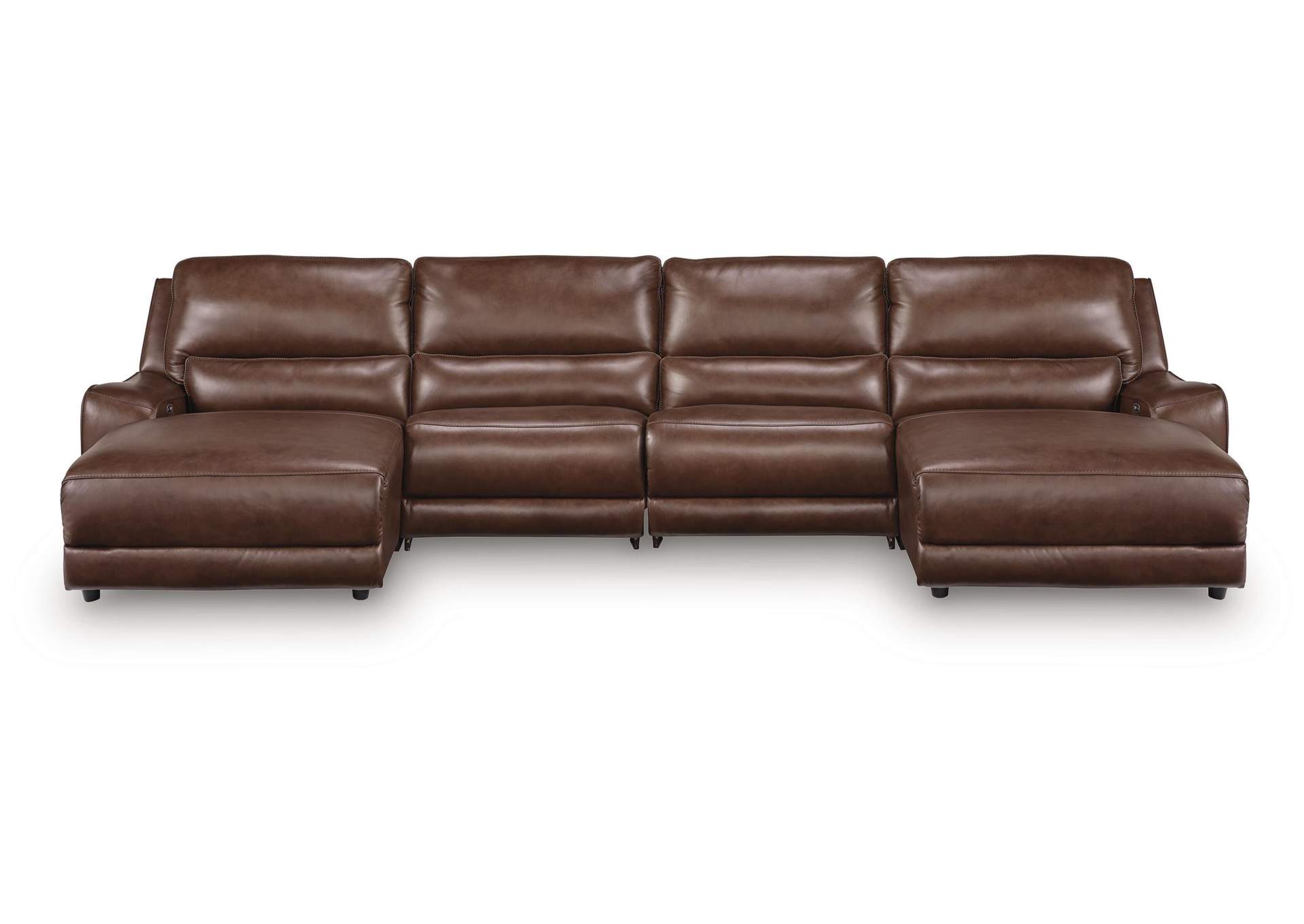 DeepWakes 4-Piece Reclining Sectional with Double Chaise image 1