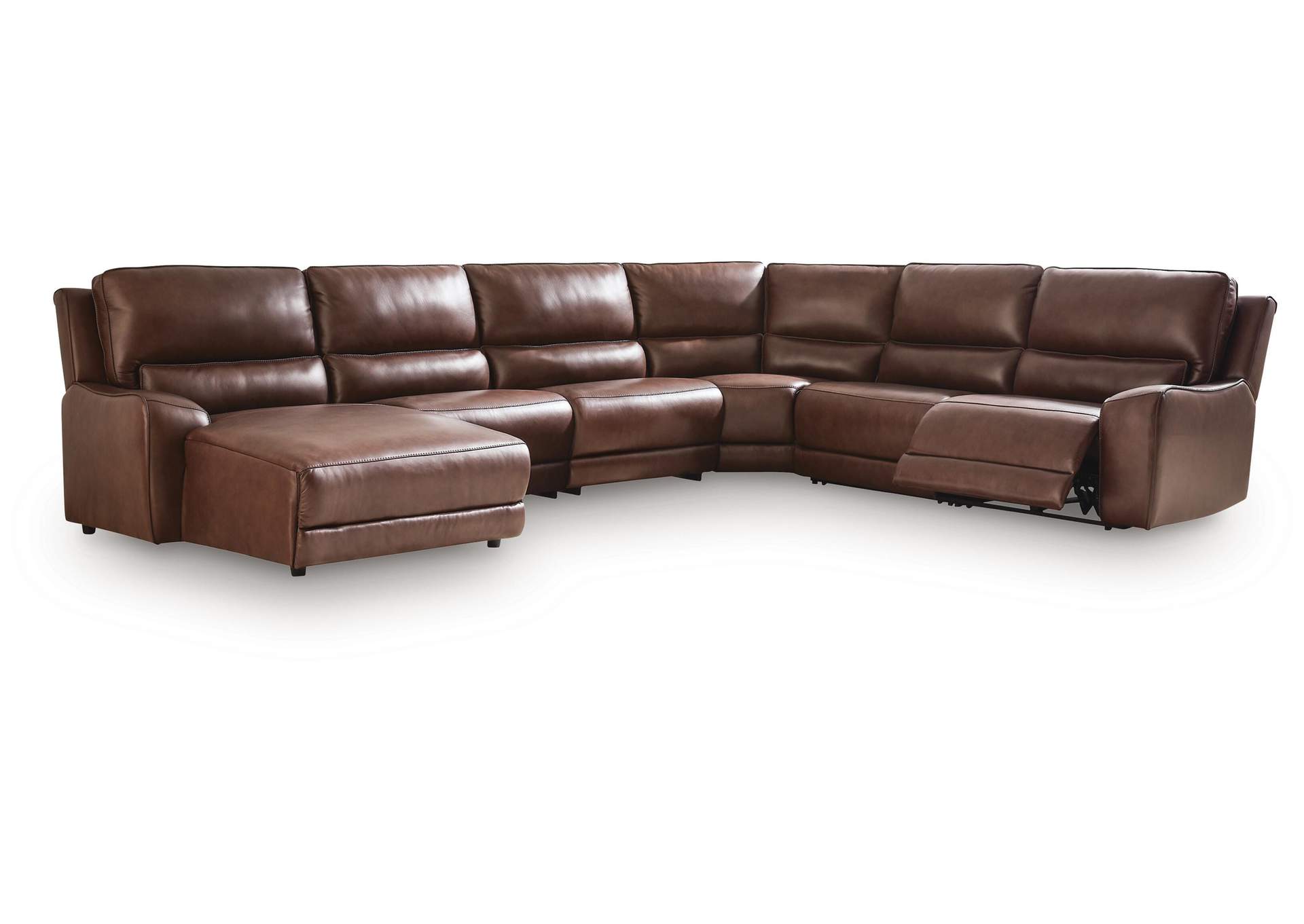 DeepWakes 6-Piece Reclining Sectional with Chaise image 1
