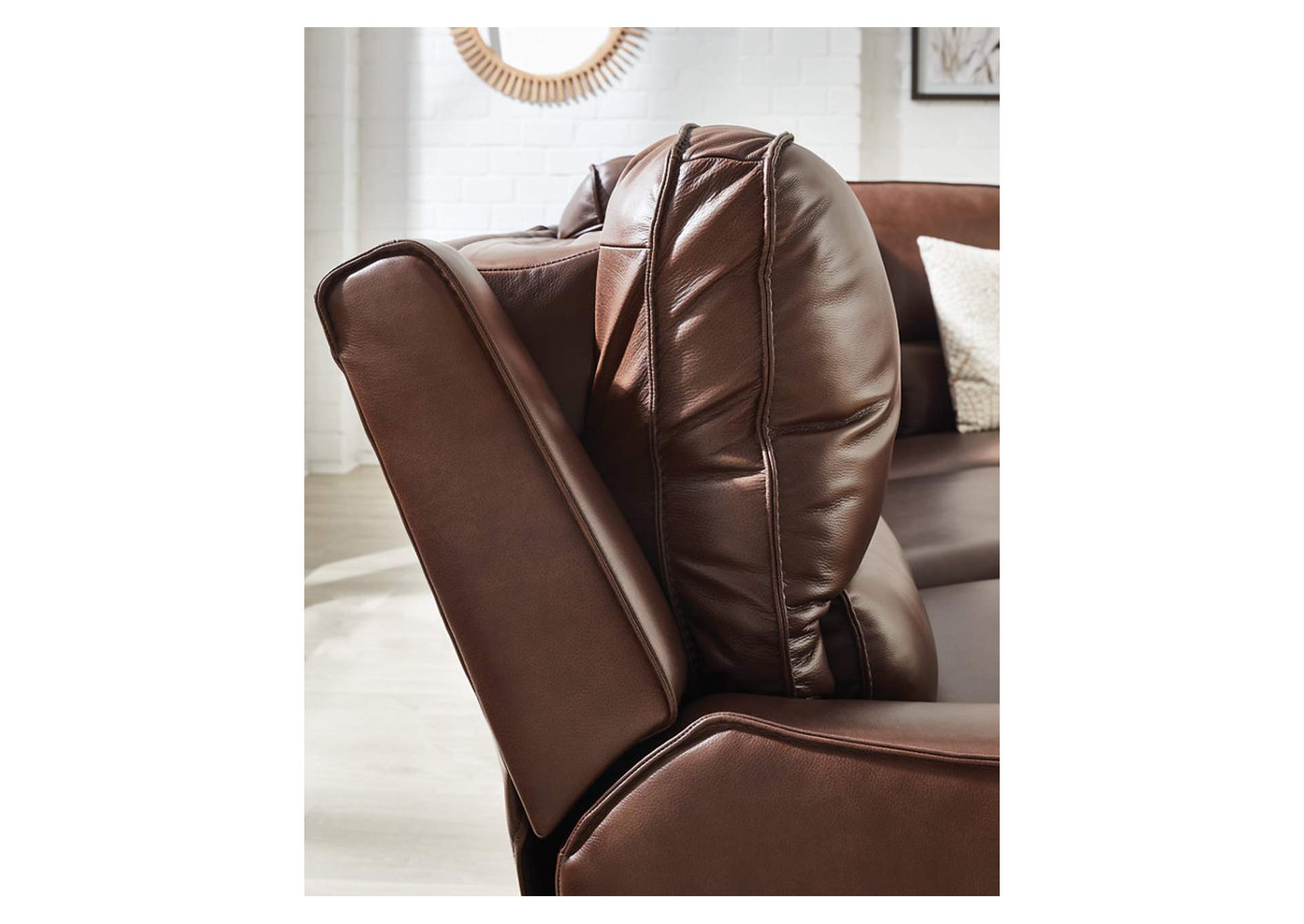 DeepWakes 6-Piece Reclining Sectional with Storage Console image 3