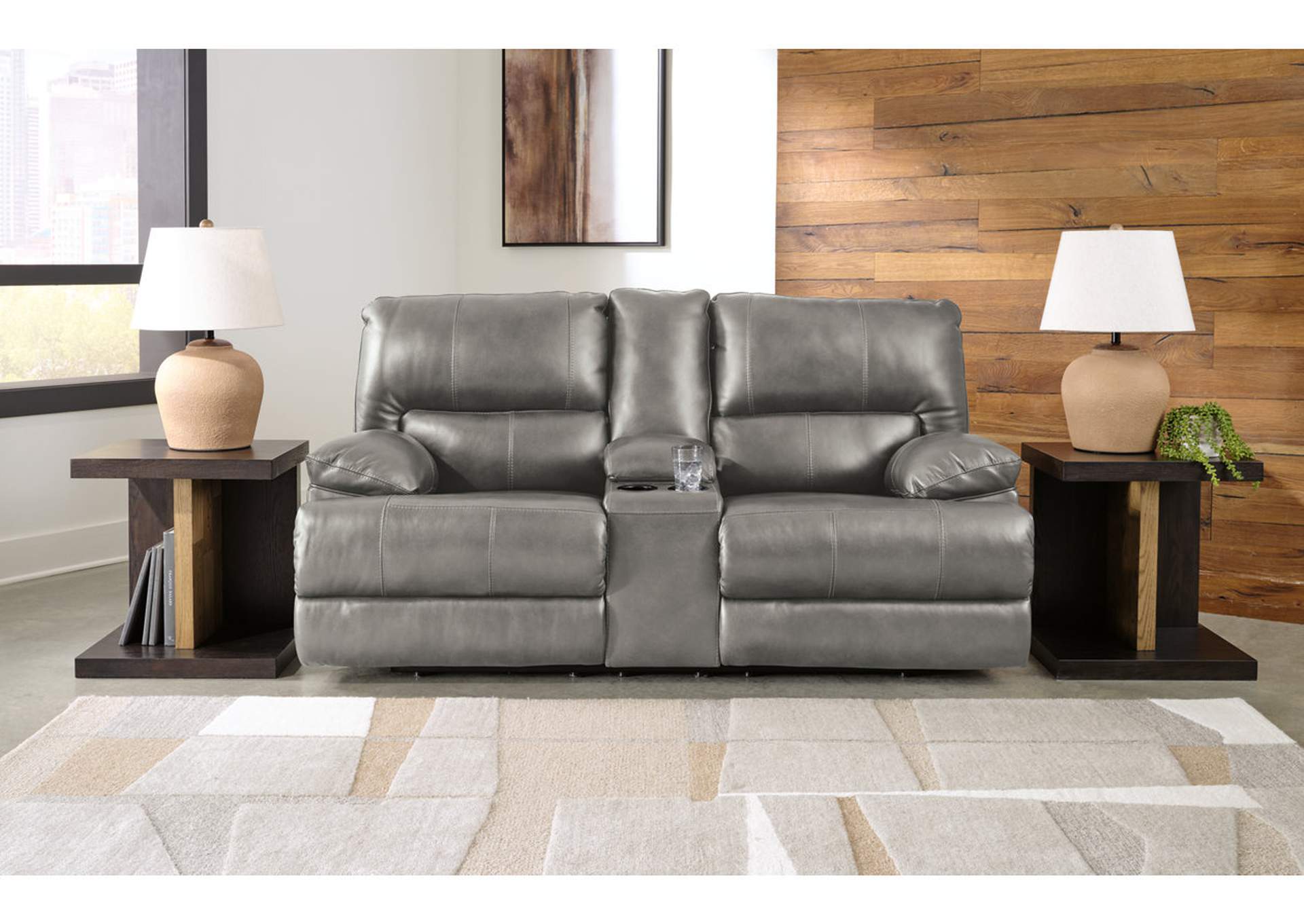 Mountainous Power Reclining Loveseat with Console image 2