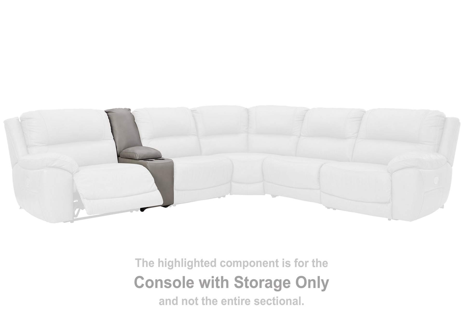 Dunleith 3-Piece Power Reclining Sectional Loveseat with Console image 11