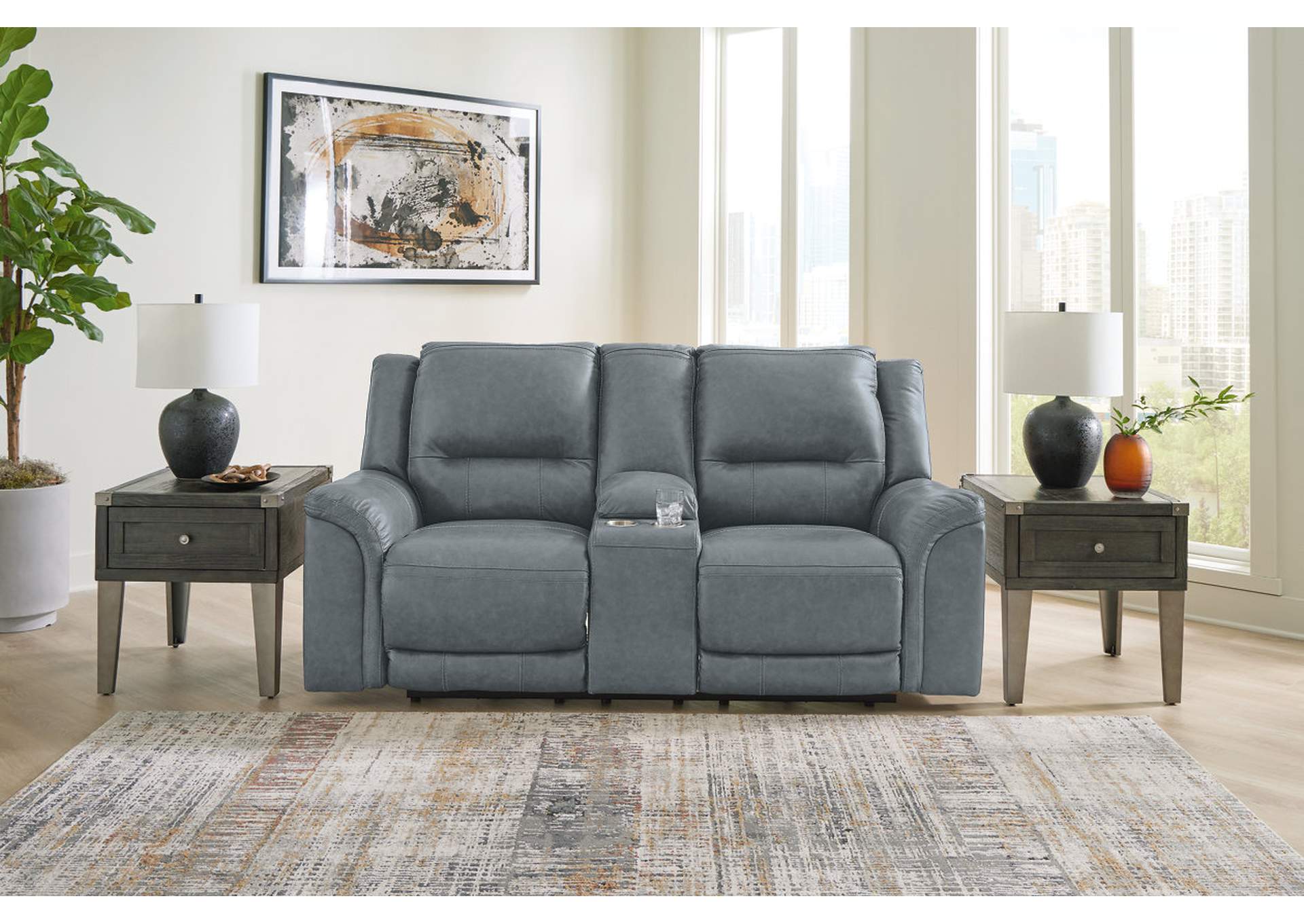 Trasimeno Power Reclining Loveseat with Console image 2