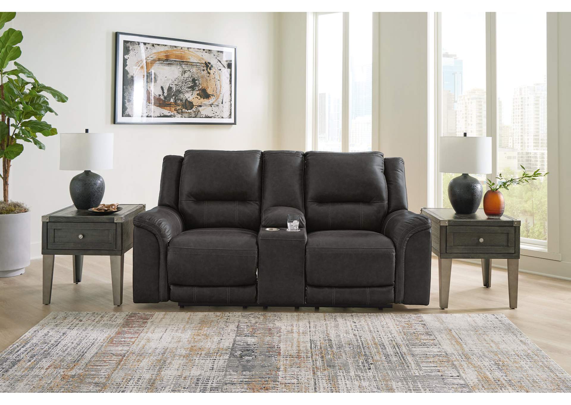 Trasimeno Power Reclining Loveseat with Console image 2