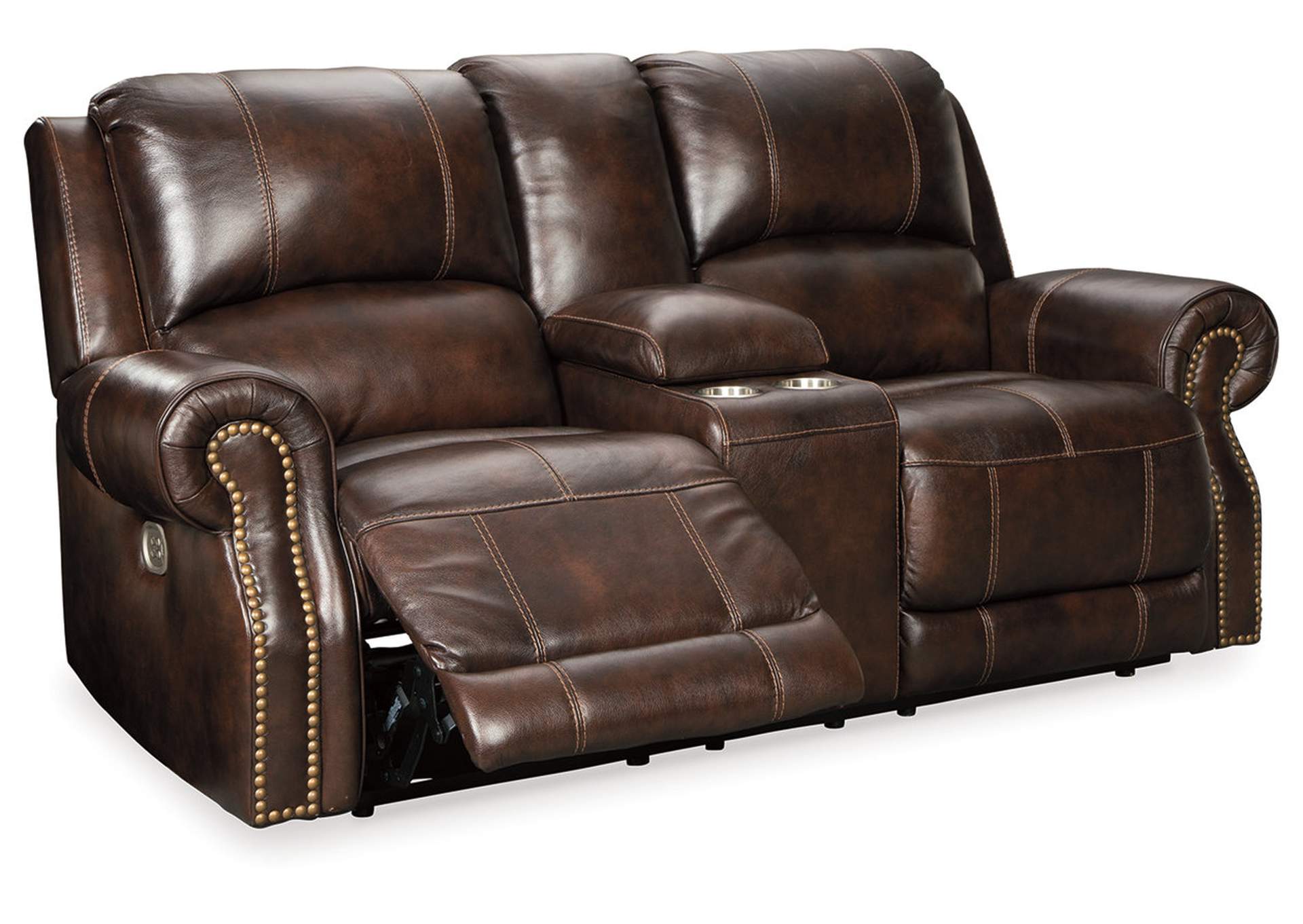 Buncrana Power Reclining Loveseat with Console