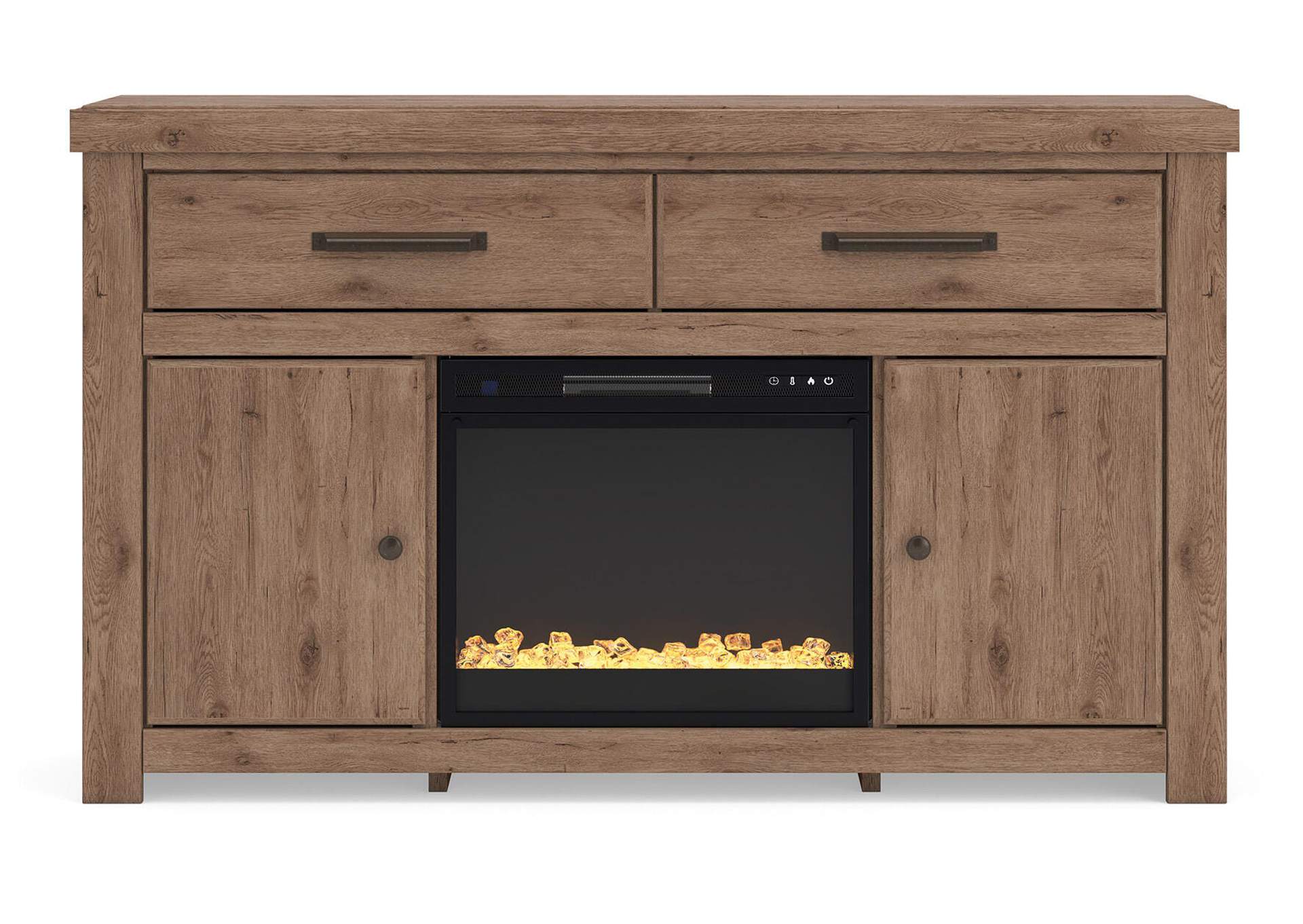 Garistyn 62" TV Stand with Electric Fireplace image 1