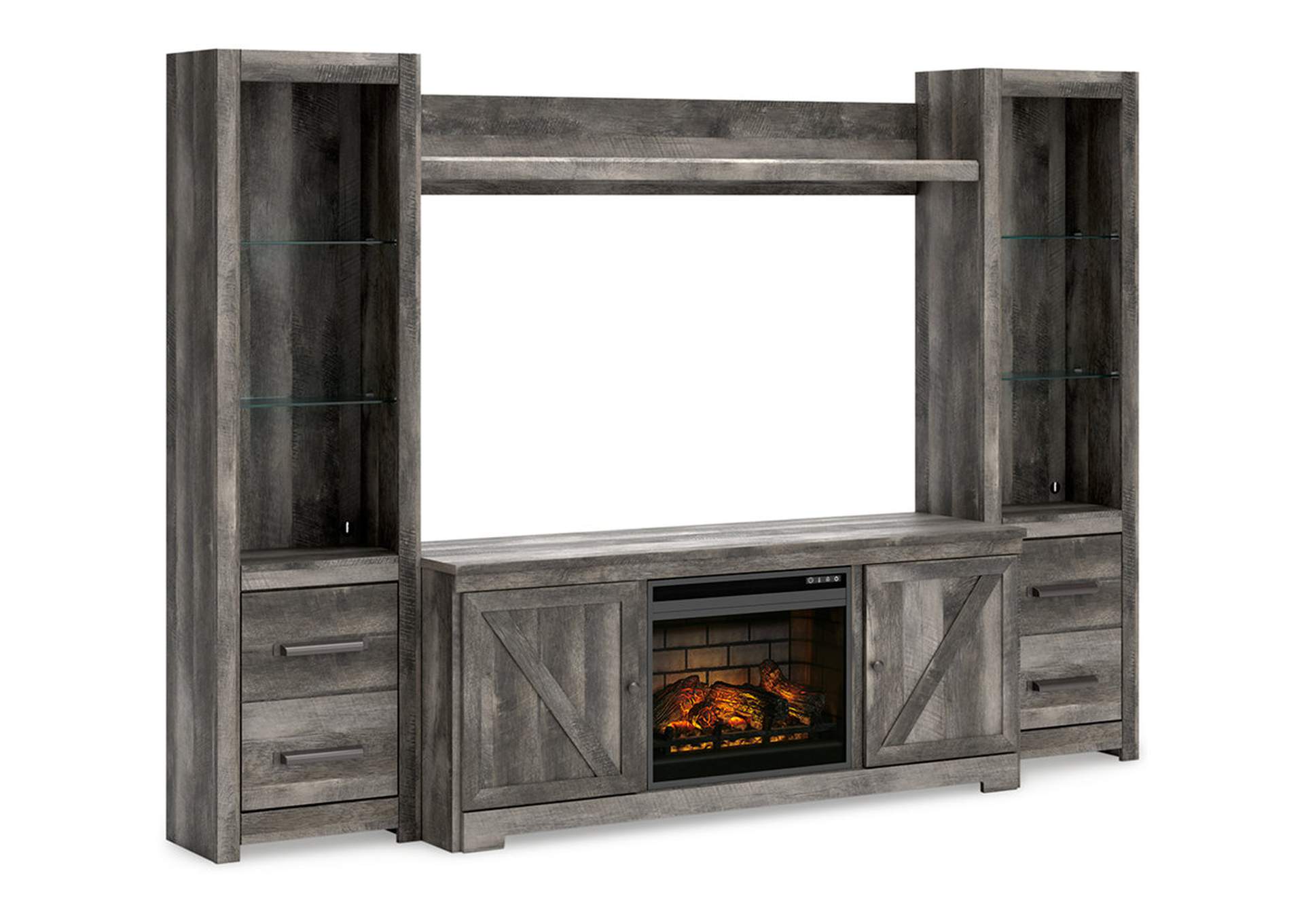 Wynnlow 4-Piece Entertainment Center with Electric Fireplace image 1