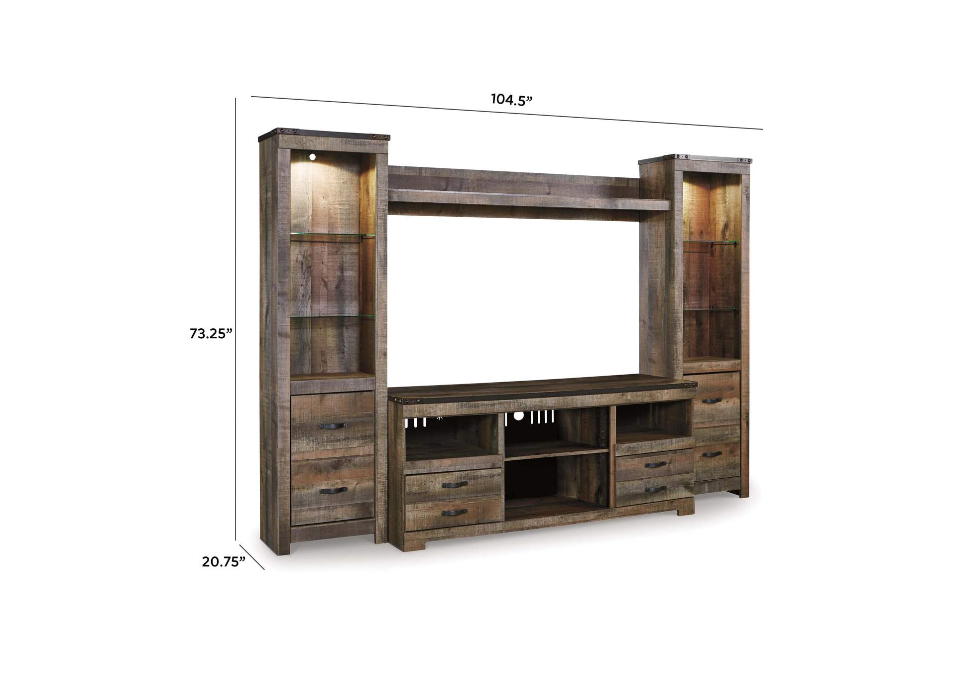 Trinell 4-Piece Entertainment Center image 7