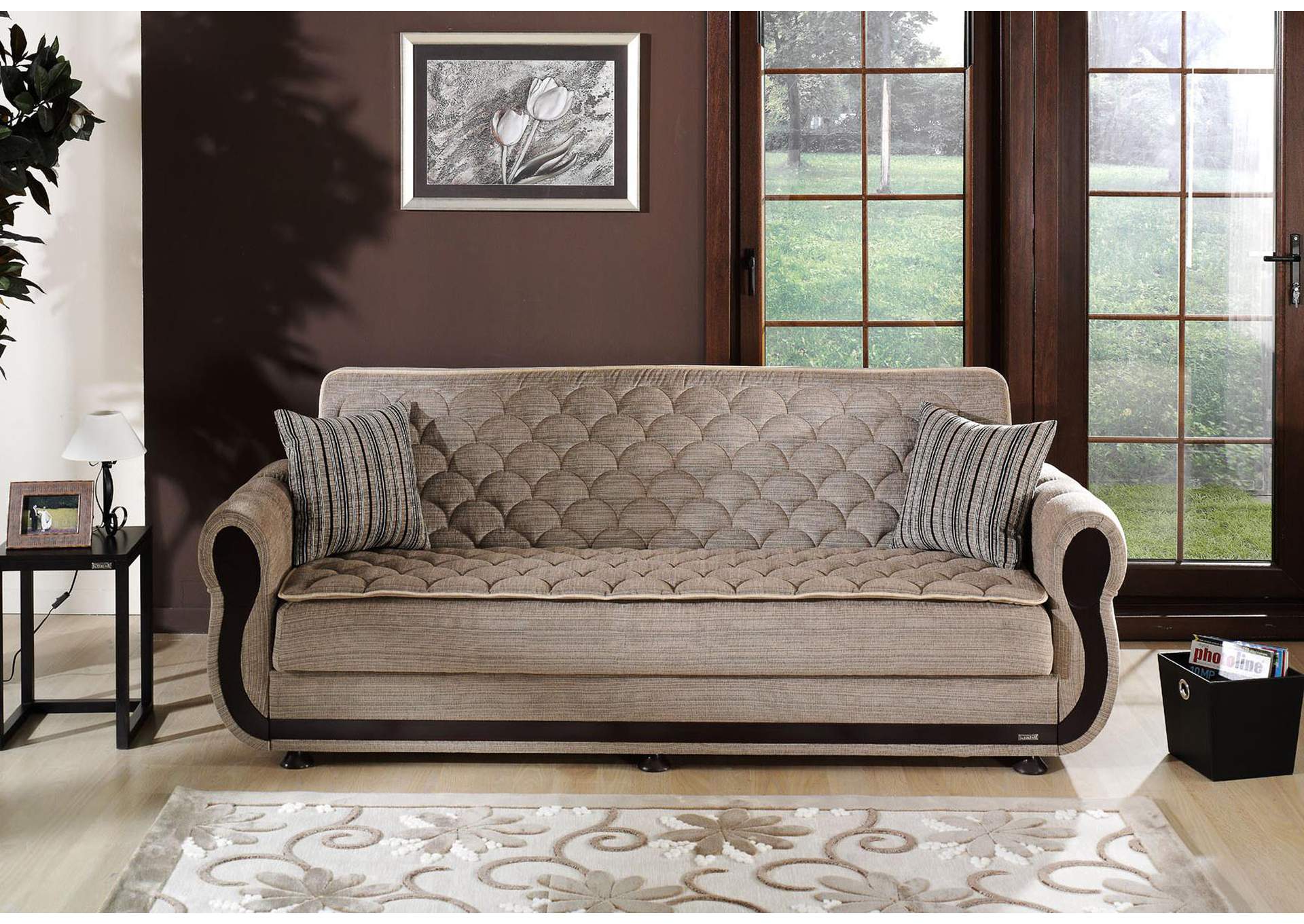 ARGOS 3 SEAT SLEEPER - ZILKADE L BROWN - 1 PIECE image 3