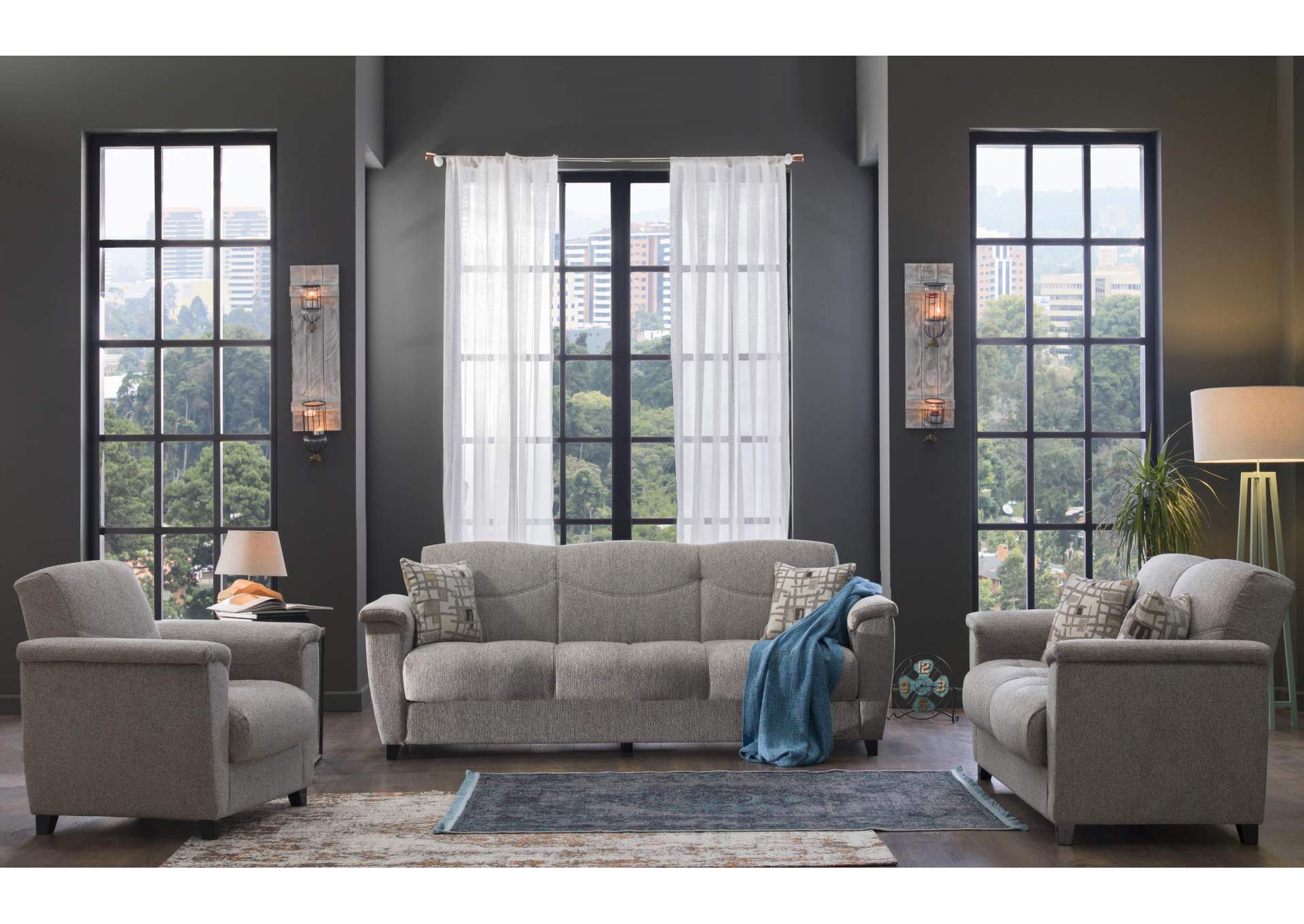 ASPEN 3 SEAT SLEEPER - ARISTO LIGHT BROWN - 1 PIECE image 3