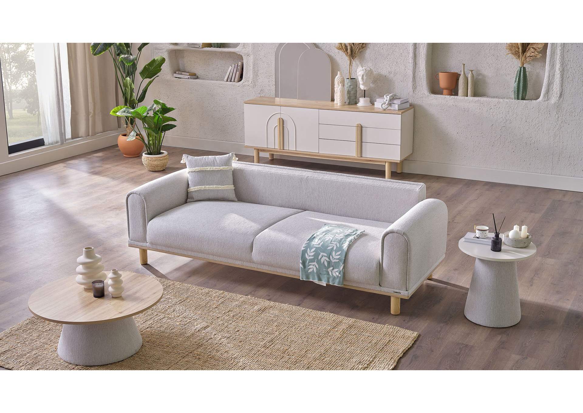 BOHEEMS 3 SEAT SLEEPER CREAM image 6