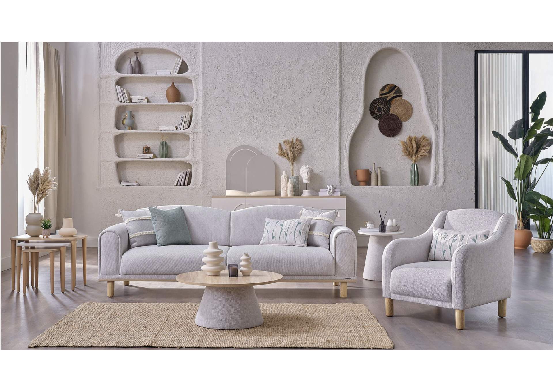 BOHEEMS 3 SEAT SLEEPER CREAM image 5