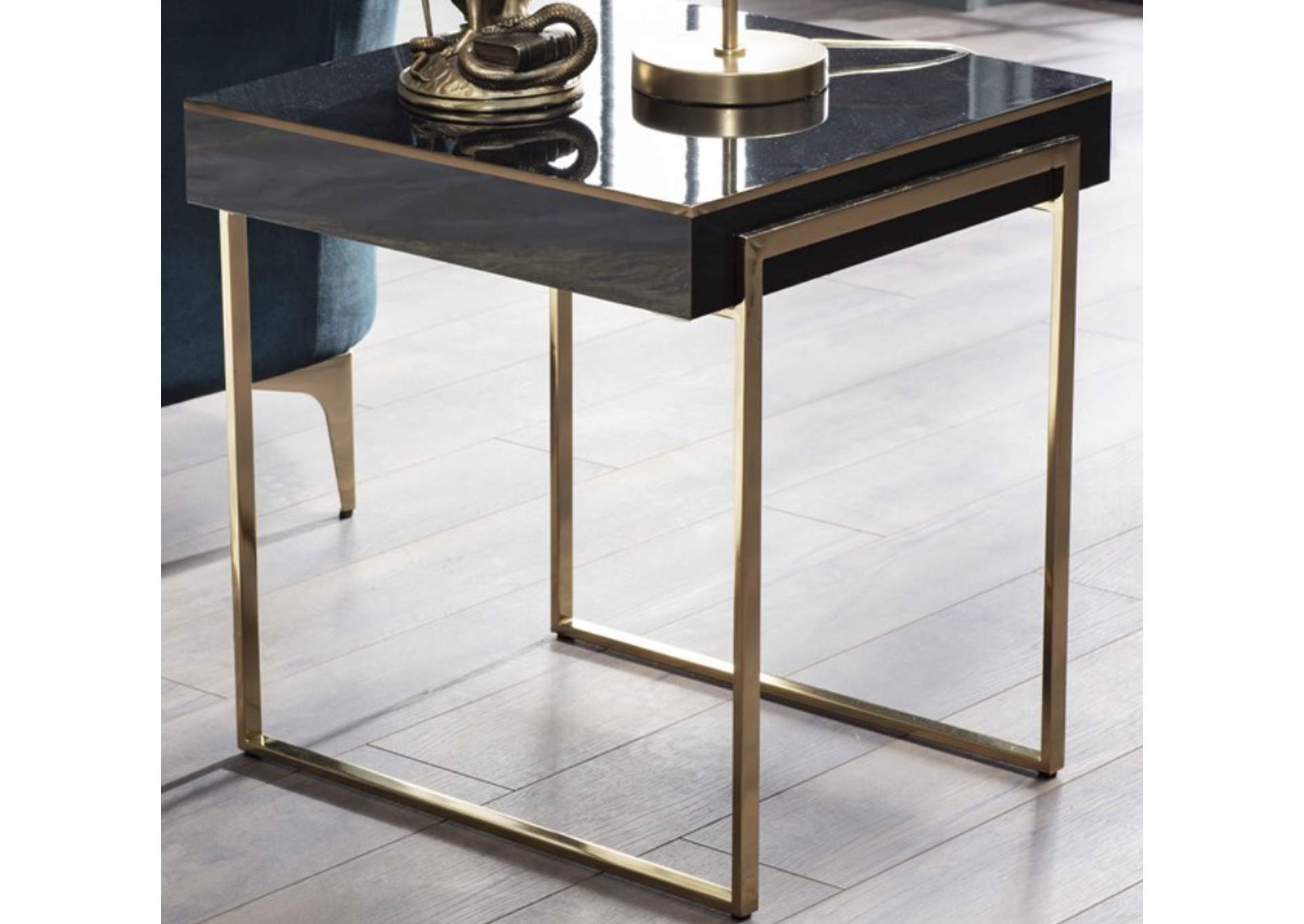 CARLINO SIDE TABLE - HG BLACK - 1 PIECE image 1