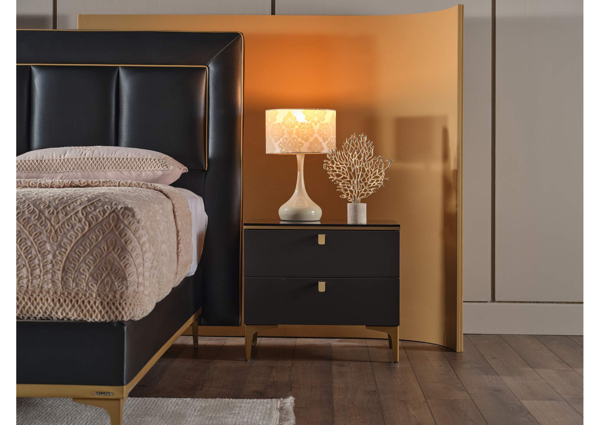 CARLINO NIGHTSTAND - PRADA GREY CARLINO MRB - 2 PIECES image 1