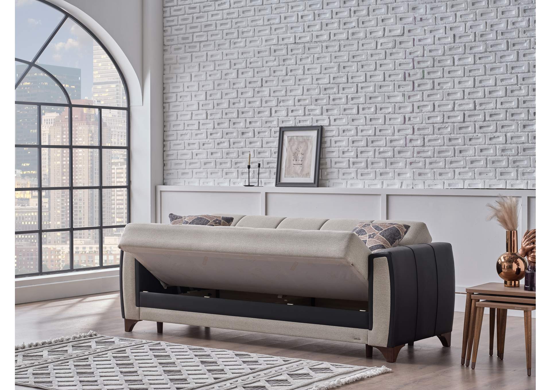 DUBLIN LOVE SEAT - BOSS CREAM image 1