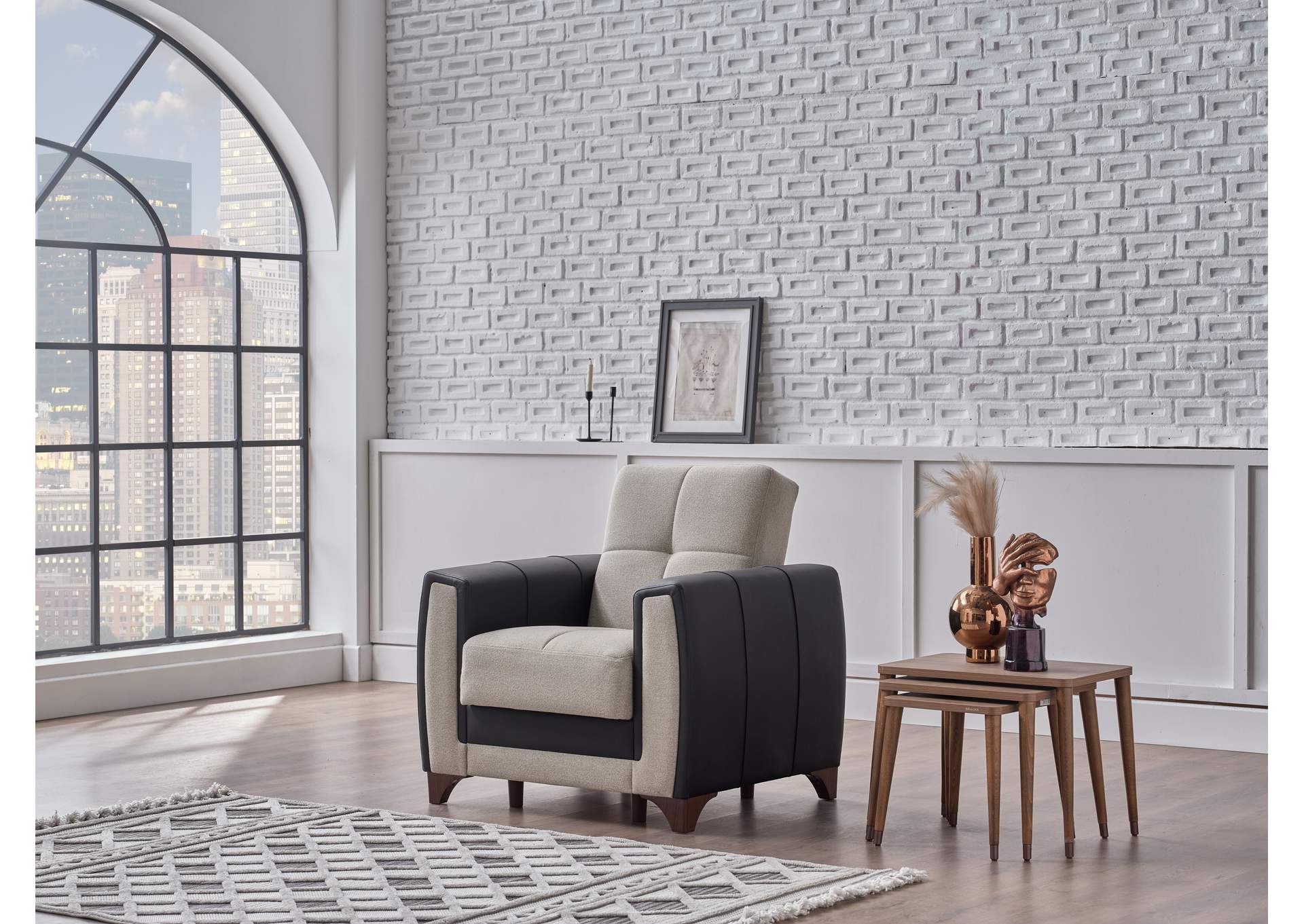 DUBLIN ARMCHAIR - BOSS CREAM image 1