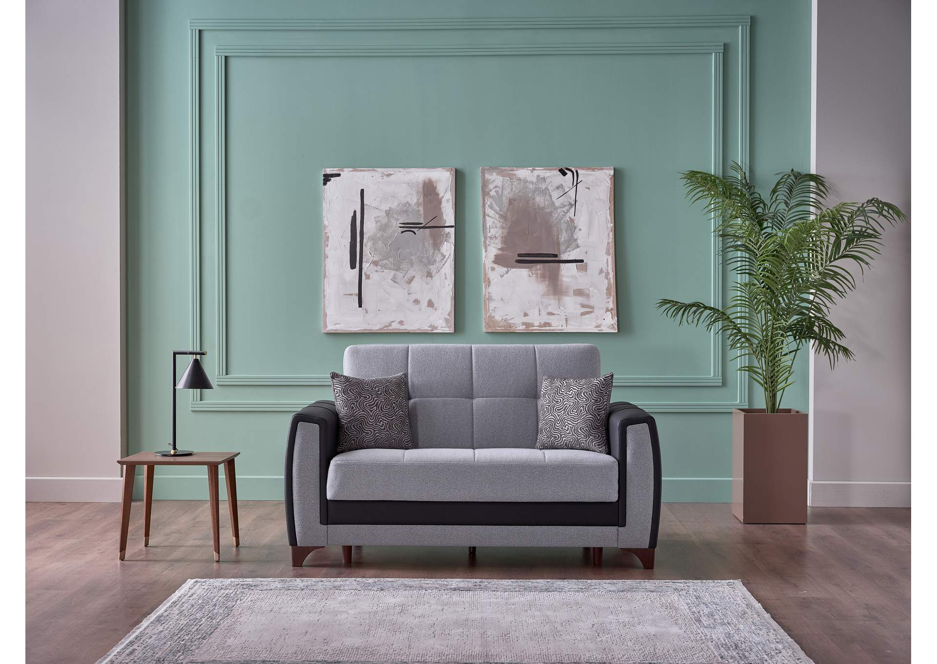 DUBLIN LOVE SEAT - BOSS GREY image 1